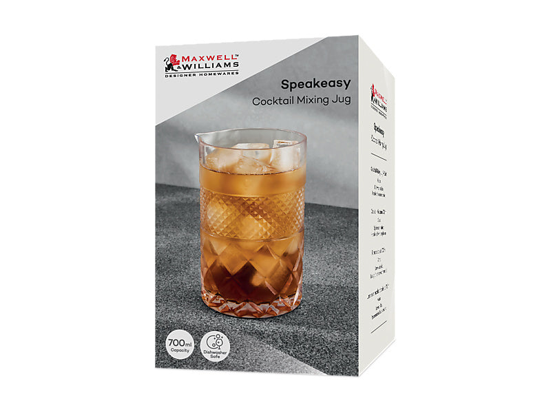 Maxwell & Williams Speakeasy Glass Cocktail Mixing Jug Clear 700ml