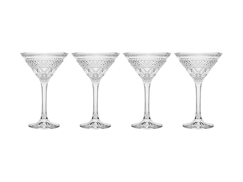 Maxwell & Williams Speakeasy Martini Glass Clear 180ml 4 Piece