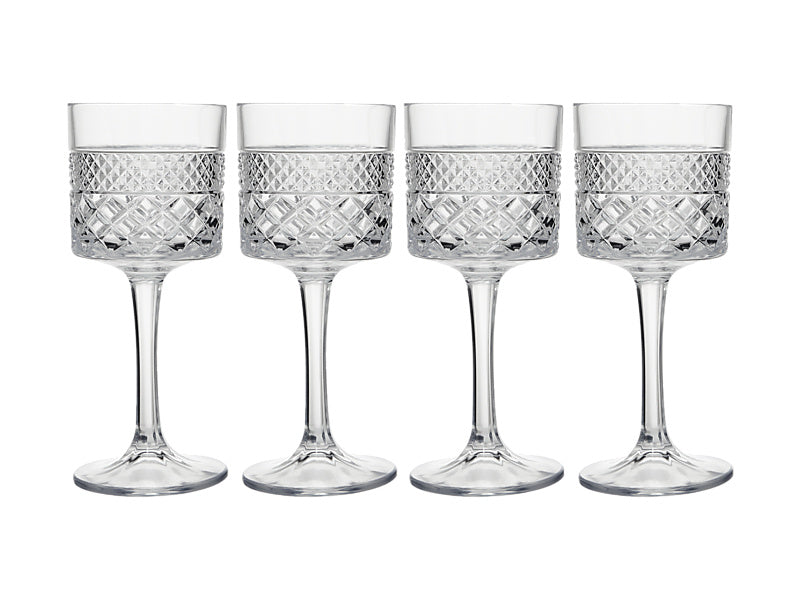 Maxwell & Williams Speakeasy Wine Glass Clear 350ml 4 Piece