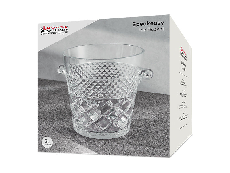 Maxwell & Williams Speakeasy Ice Bucket Clear 2L