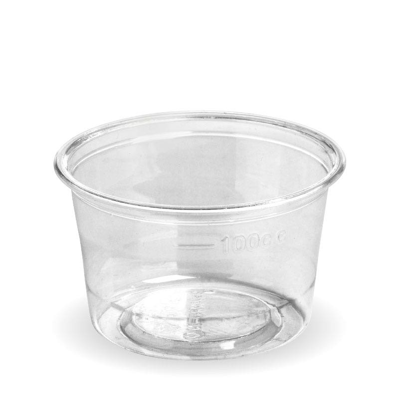 BioPak 140ml Clear Sauce BioCup (Carton of 1000)