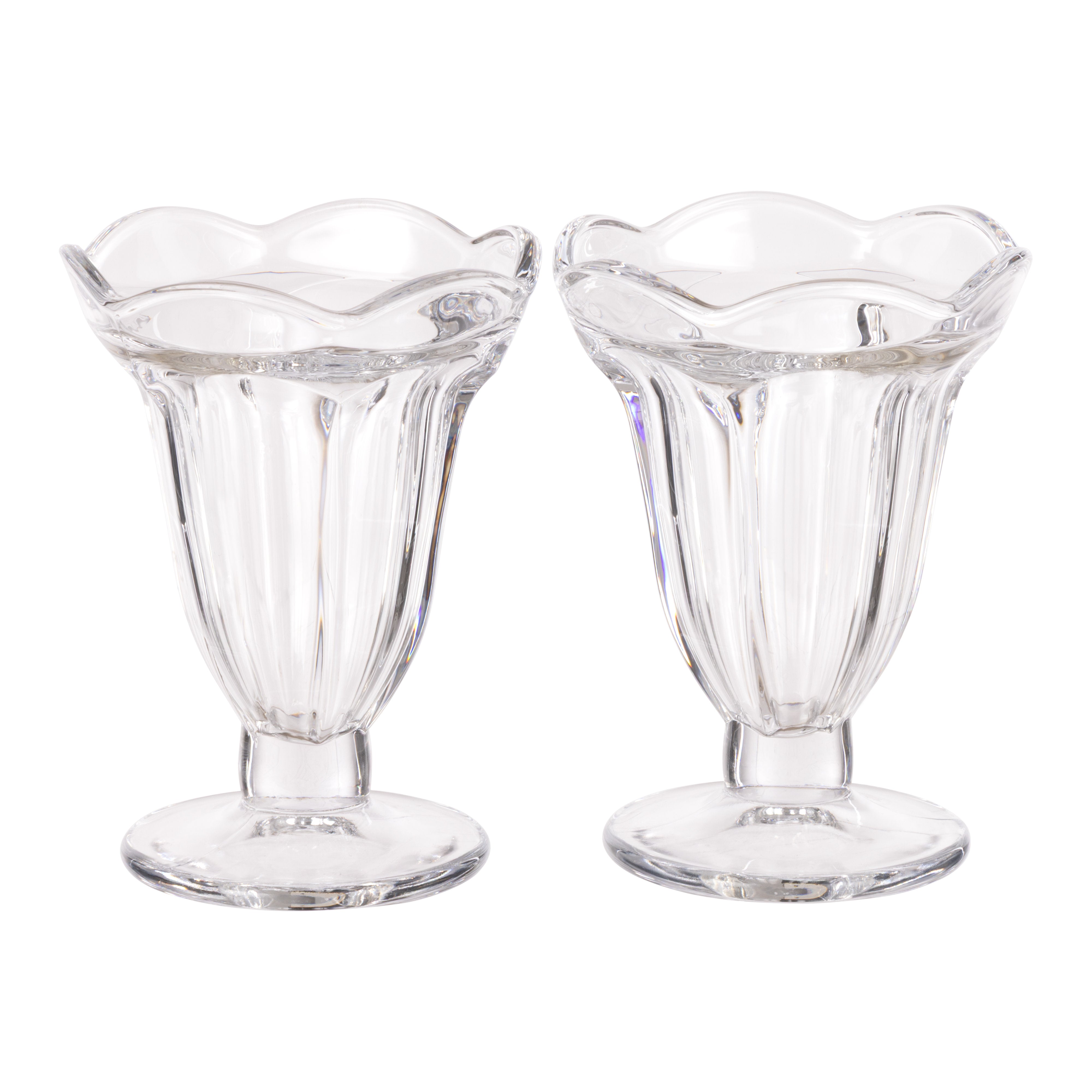 Davis & Waddell Betty Glass Parfait Bowls 2 Piece Set Clear