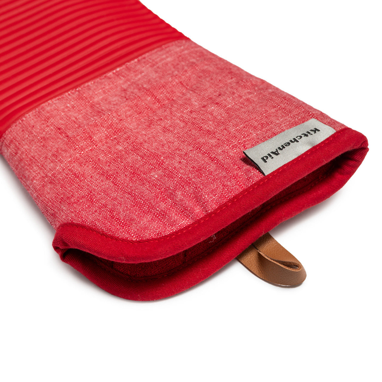 KitchenAid Ribbed Soft Silicone Oven Glove (Empire Red)