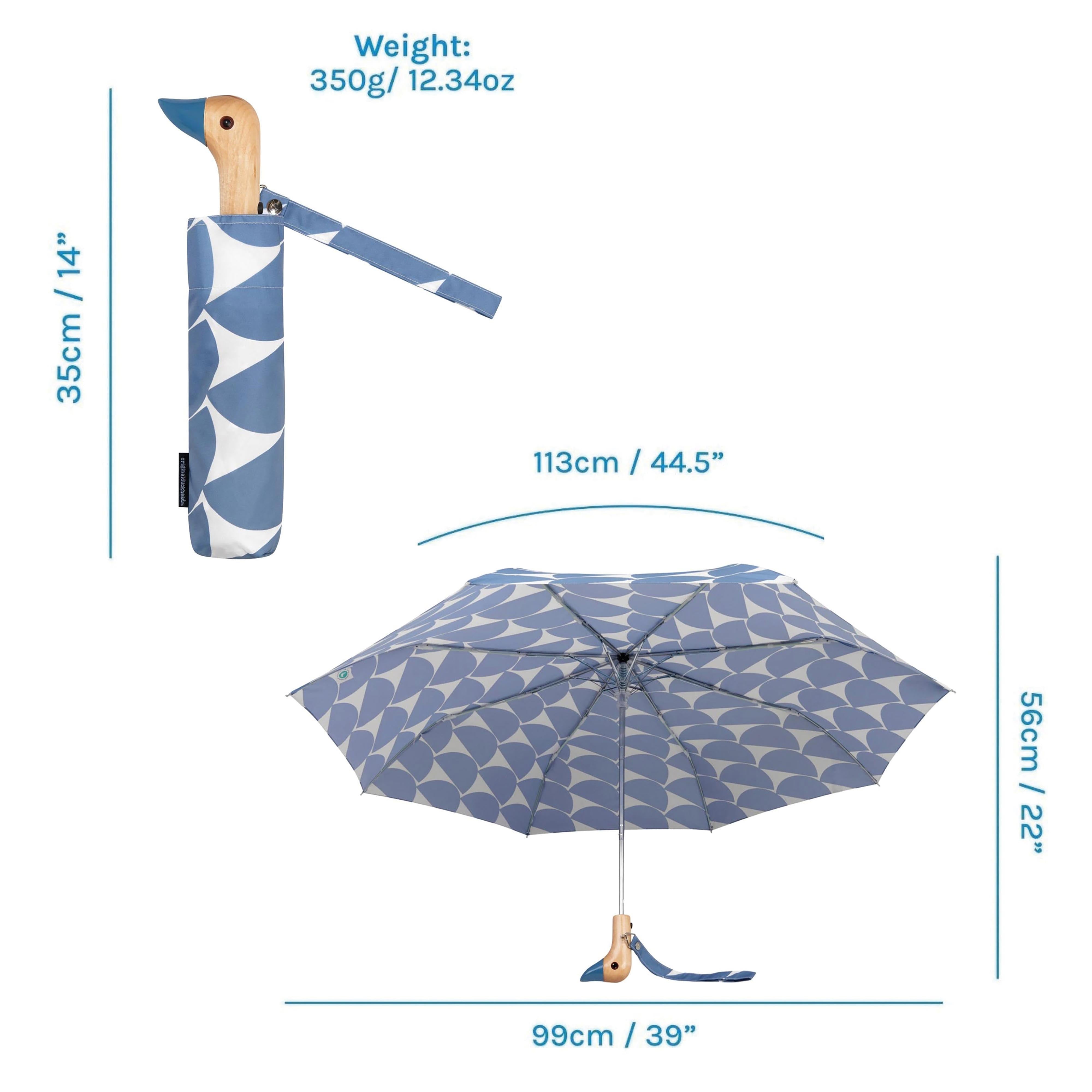 Original Duckhead Duck Umbrella Compact Denim Moon