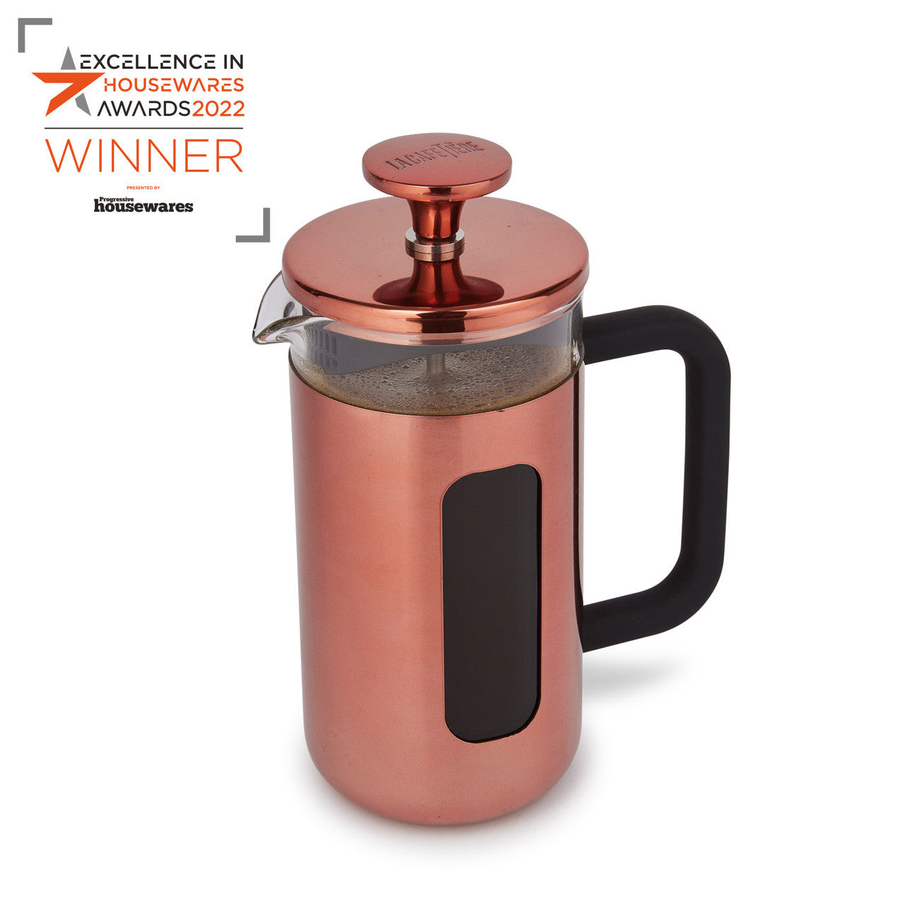 La Cafetière Pisa Stainless Steel Cafetière 3 Cup / 350ml (Copper)