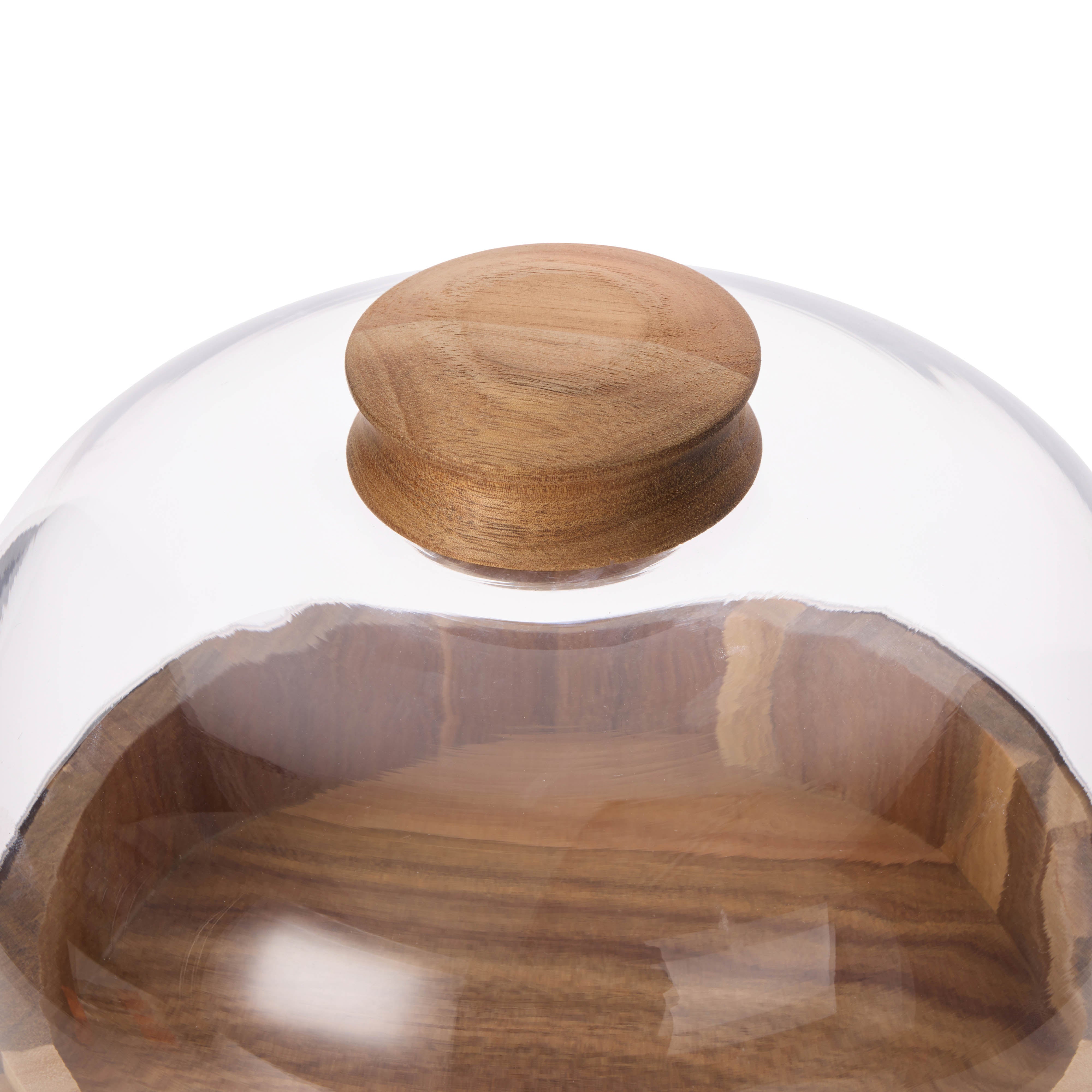 Davis & Waddell Theo Cheese Platter with Cloche Acacia