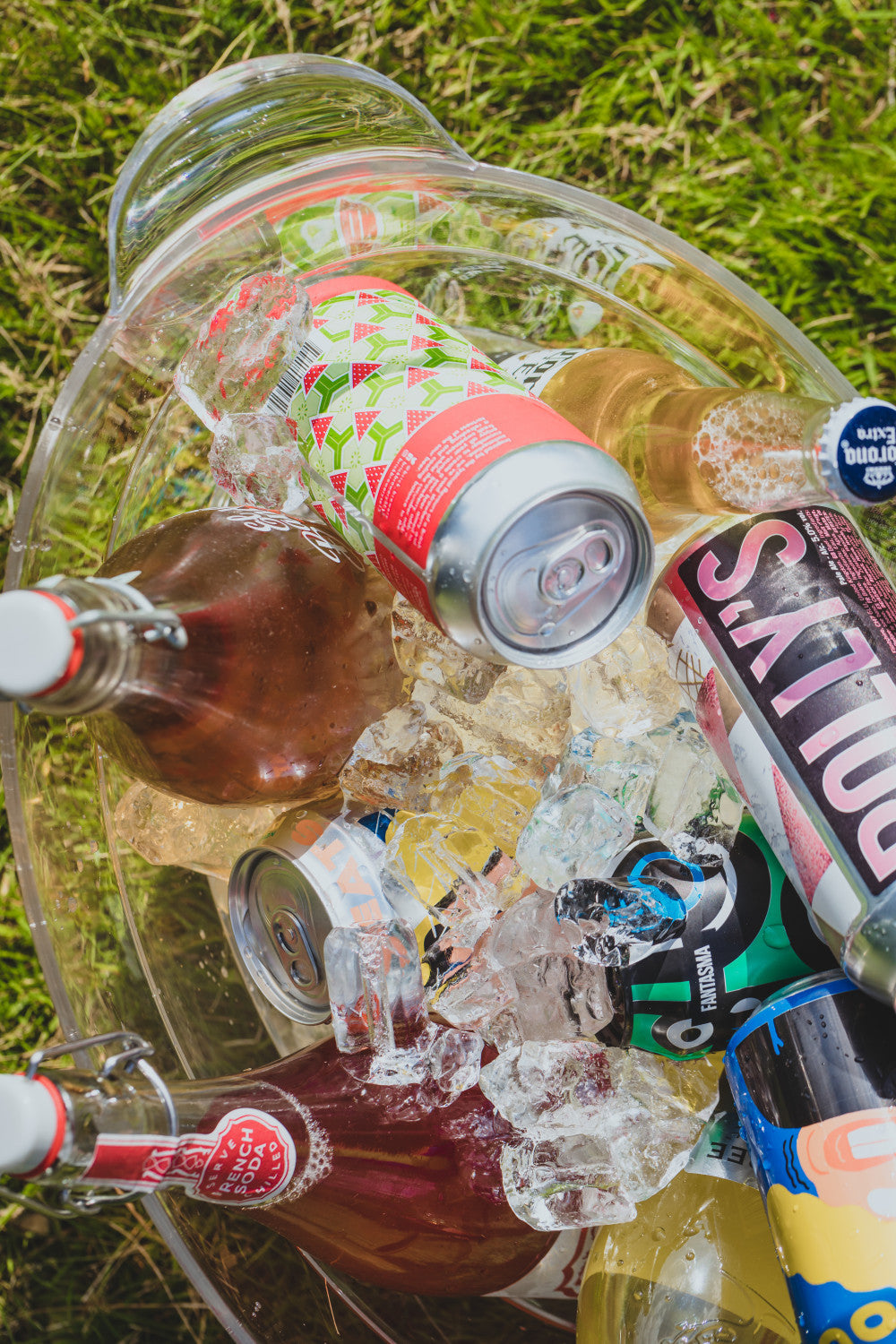 BarCraft Acrylic Large Oval Drinks Pail & Cooler