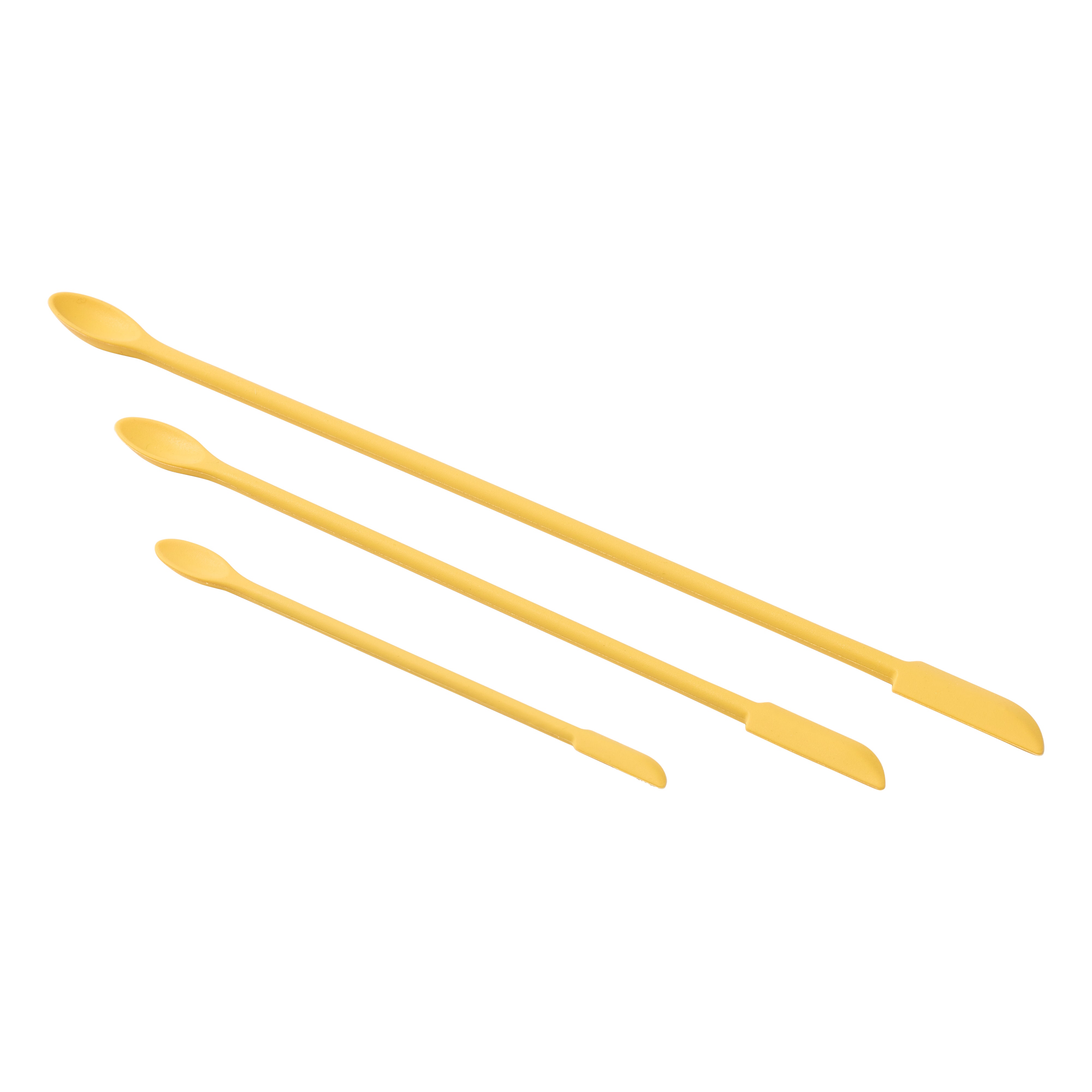 SVNA Silicone Jar Spatula 3 Piece Set Yellow
