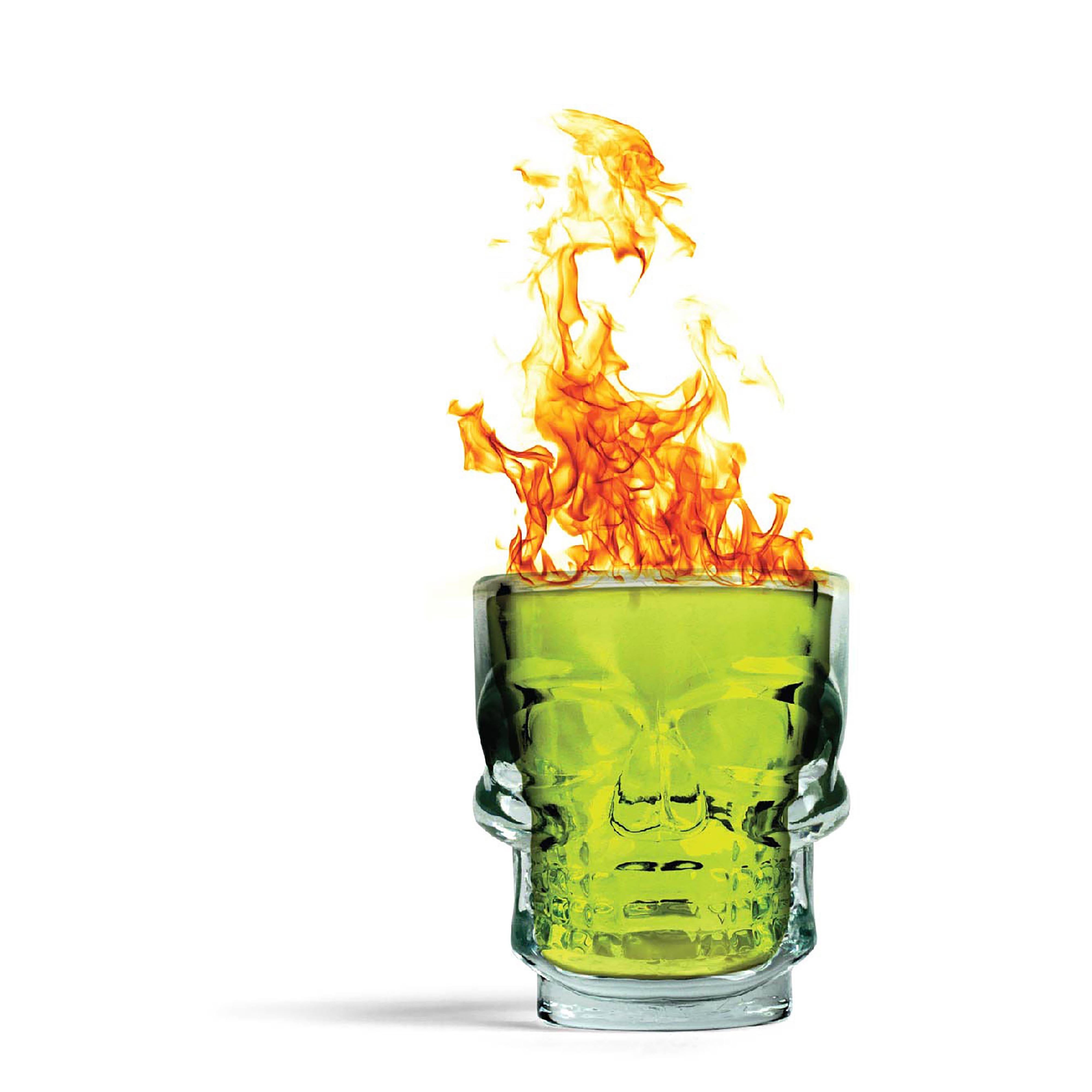 Kikkerland Skull Shot Glasses 4 Piece Set