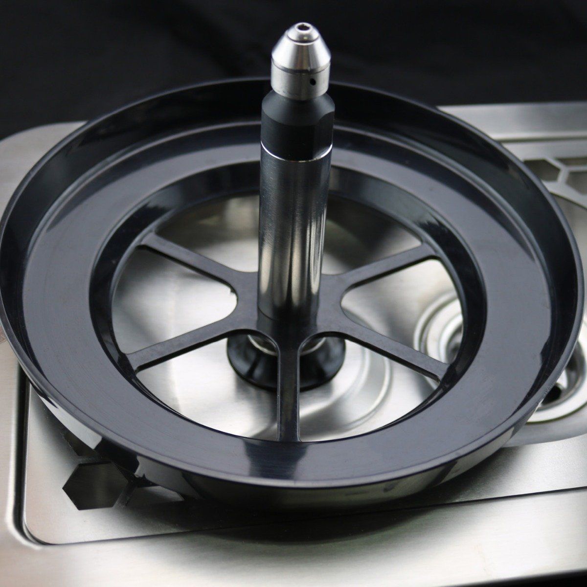 Rhino Pitcher Rinser - 300mm - Spinjet with Blender Attachment. NSF Certified