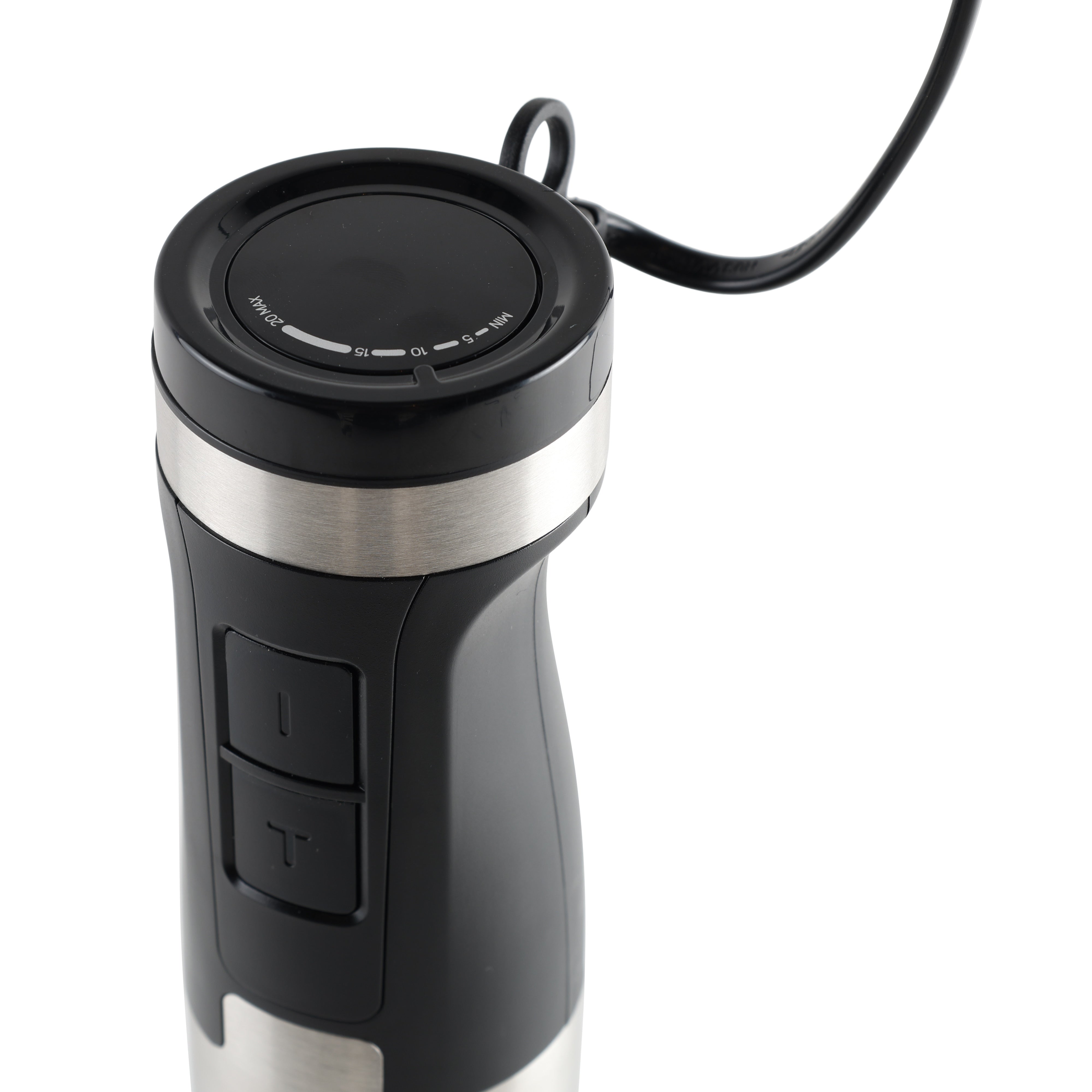 MasterChef Classic Performance Stick Blender Set with Whisk & Frother Black & Stainless Steel