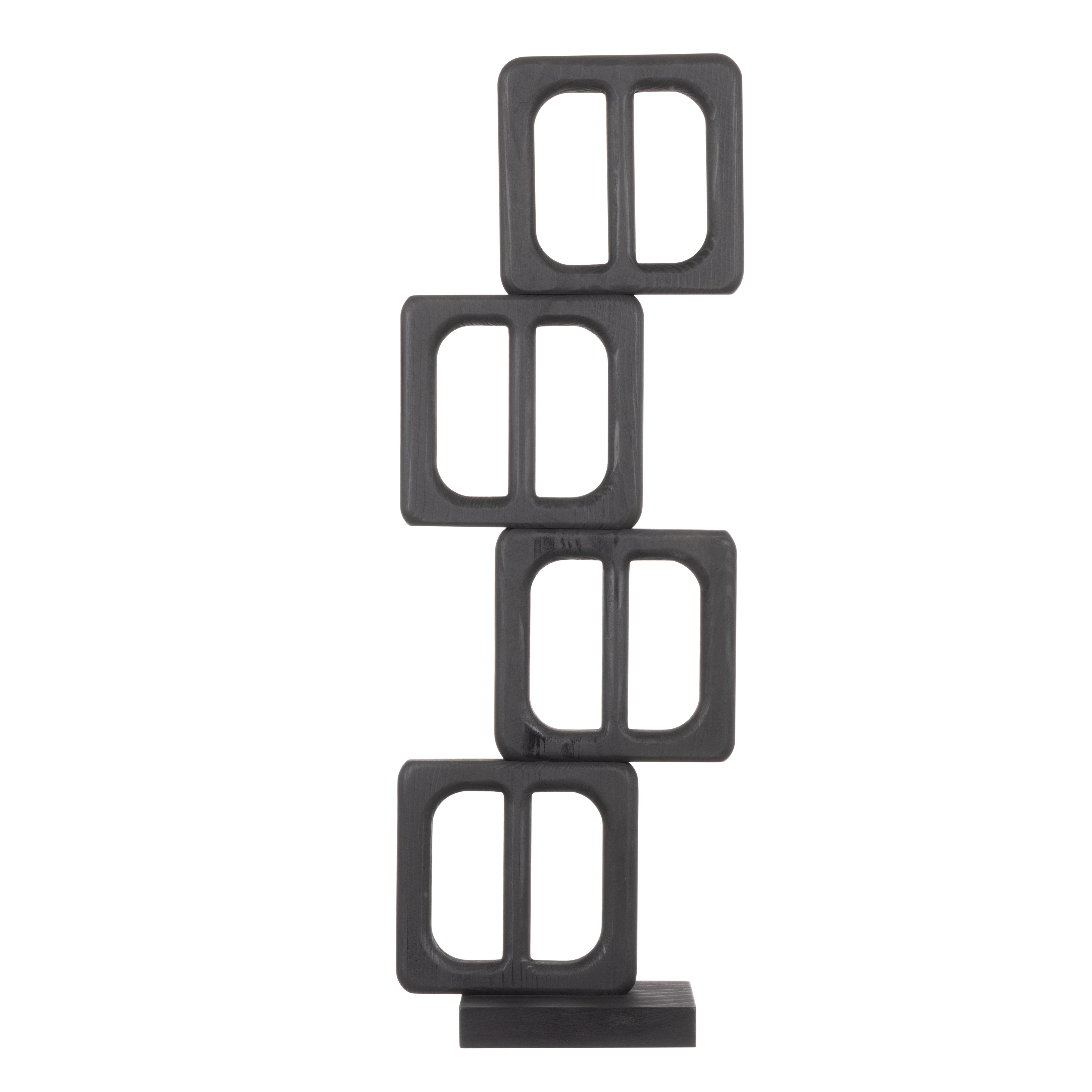 Amalfi Knox Wooden Sculpture Black
