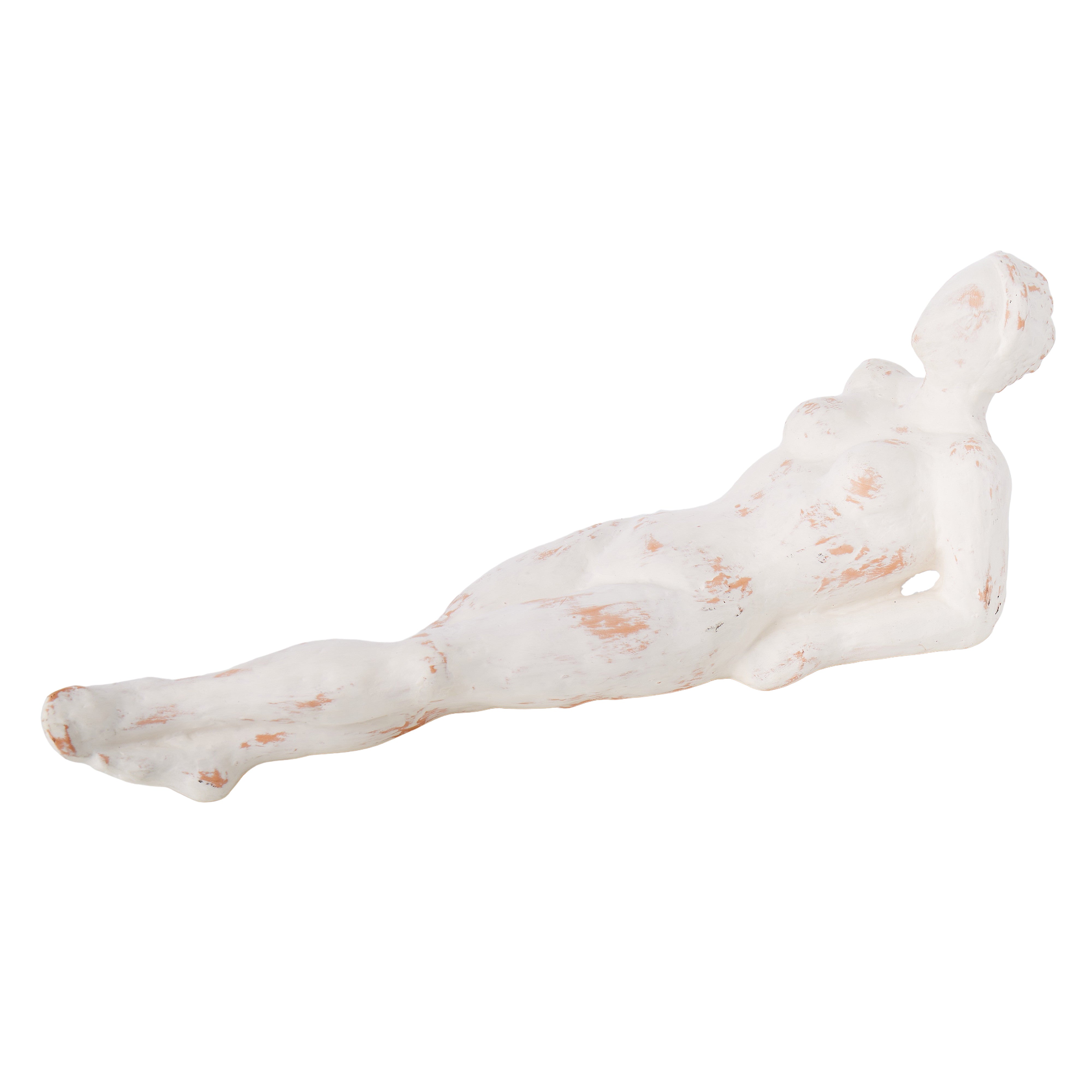 Amalfi Zen Sculpture White Wash & Terracotta