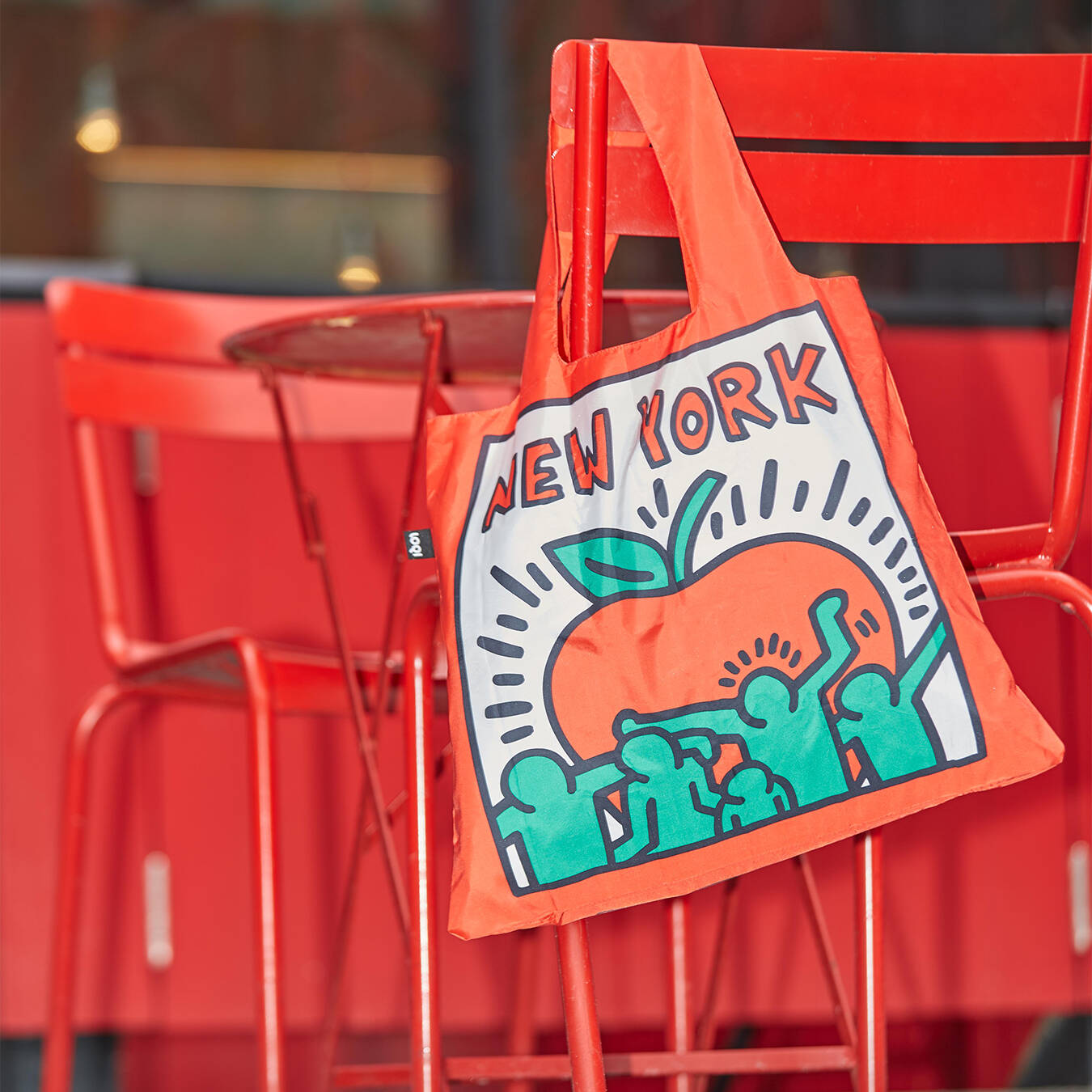 LOQI Keith Haring New York Tote Bag