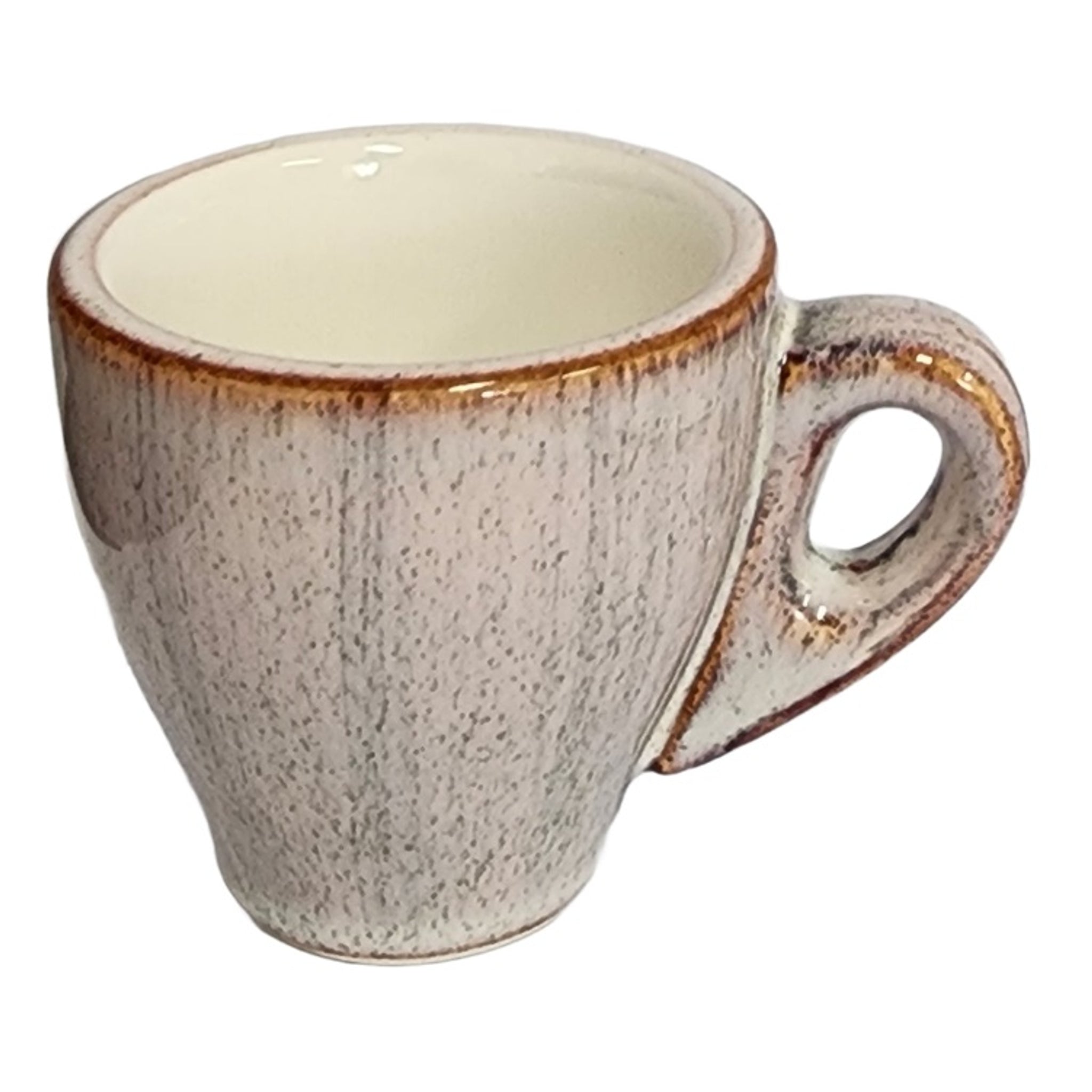 Incafe Reactive Beige Glaze Espresso Cup 90ml 6 Piece