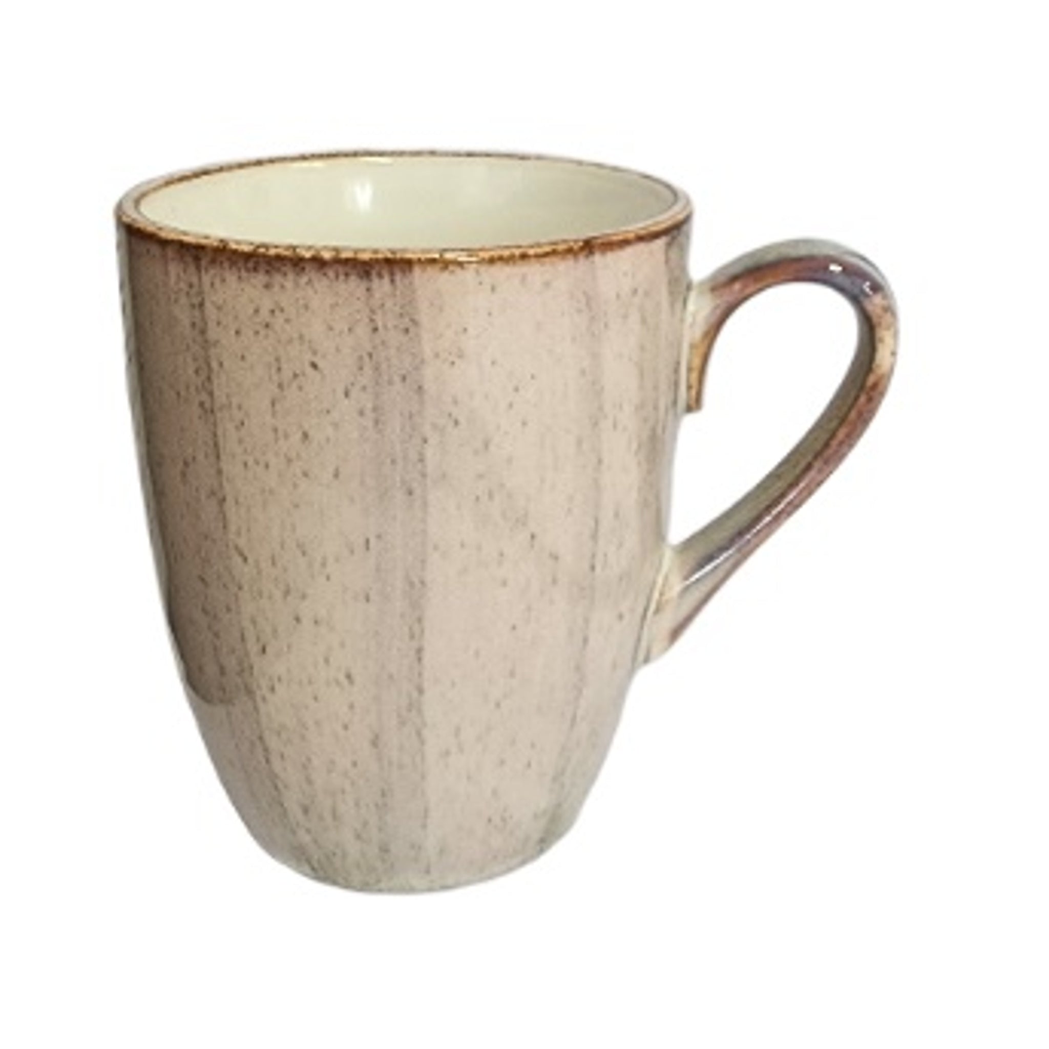 Incafe Reactive Beige Glaze Mug 330ml 6 Piece