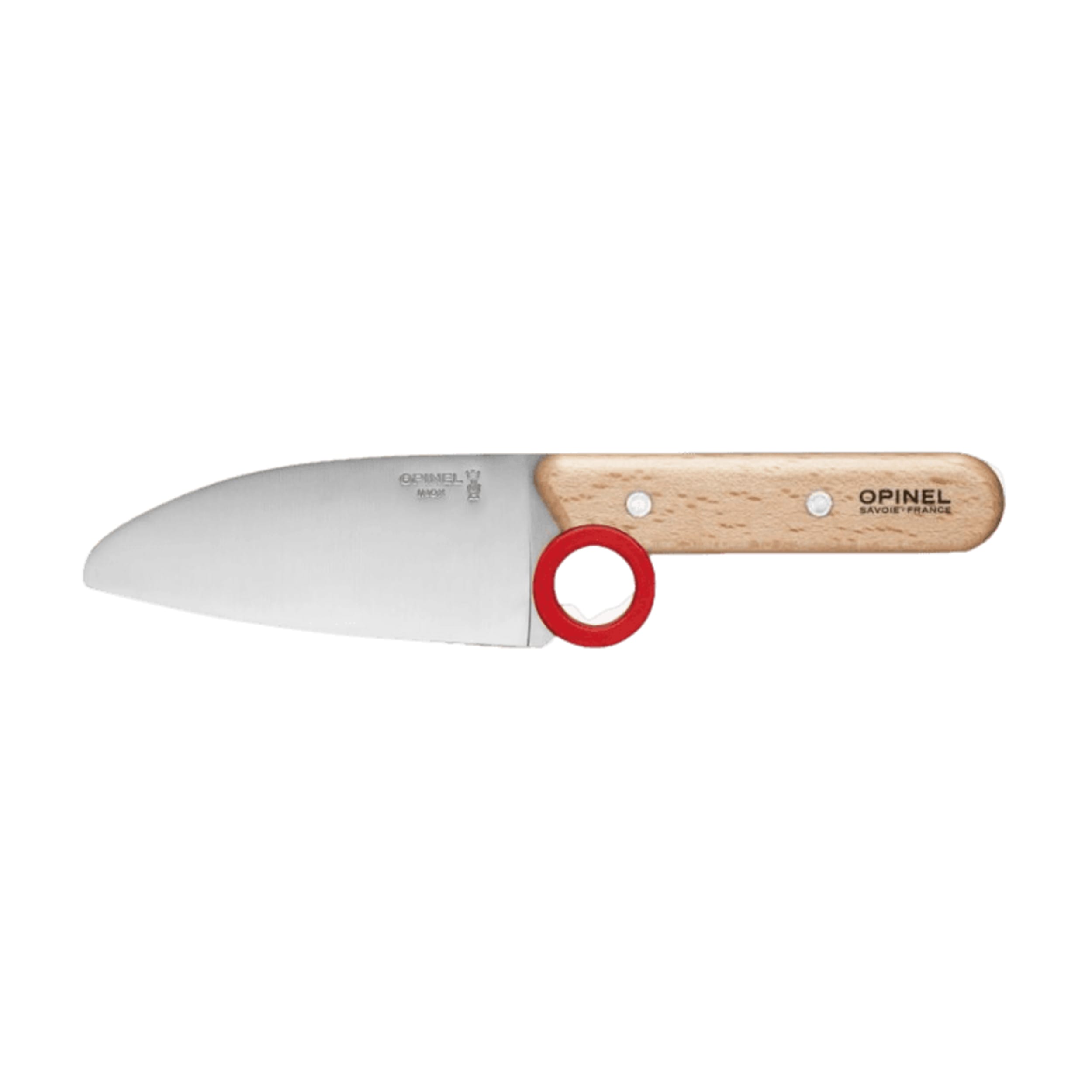 Opinel Le Petit Chef Knife & Finger Guard 2 Piece Set Red