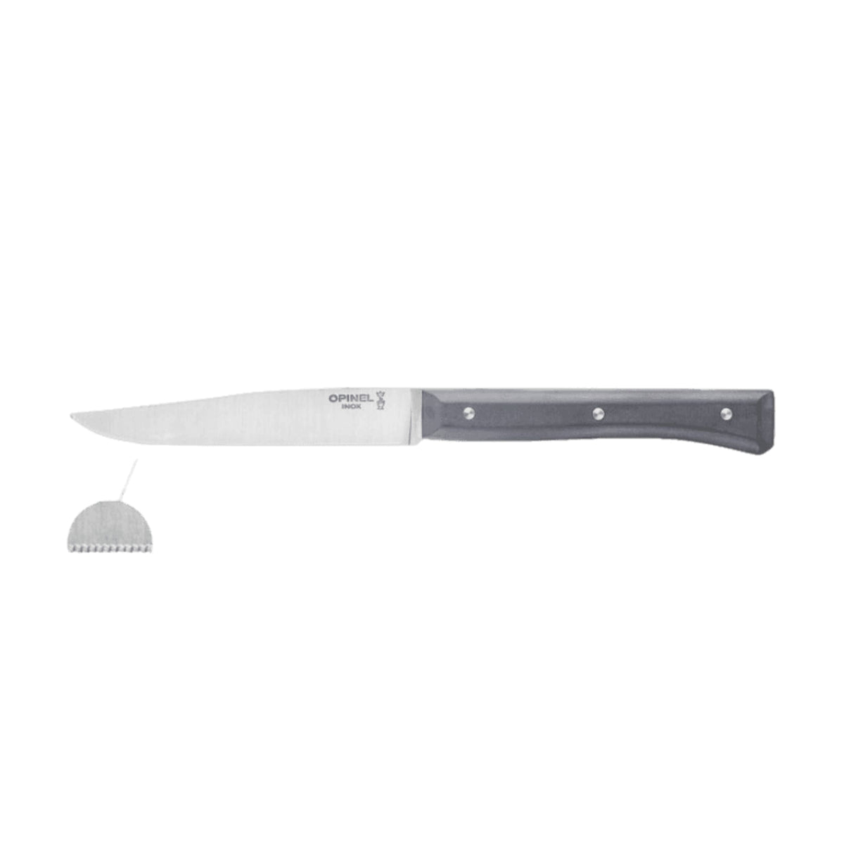 Opinel Facette Micro-Serrated Table Knife 4 Piece Set Slate