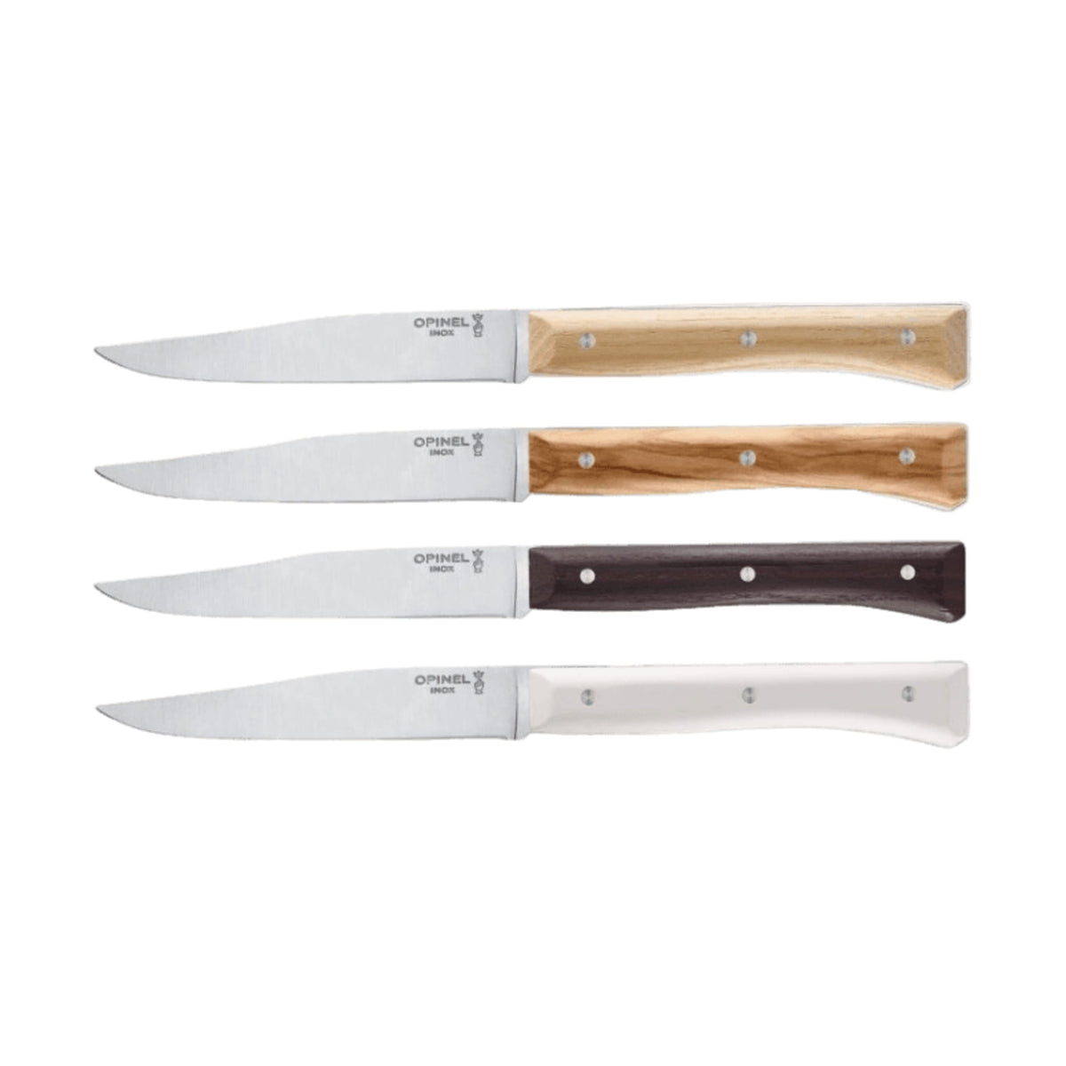 Opinel Facette Table Knife 4 Piece Set Mixed