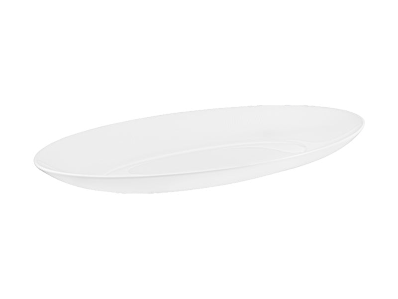 Maxwell & Williams Cashmere Oval Platter White 36.5 x 30.5cm