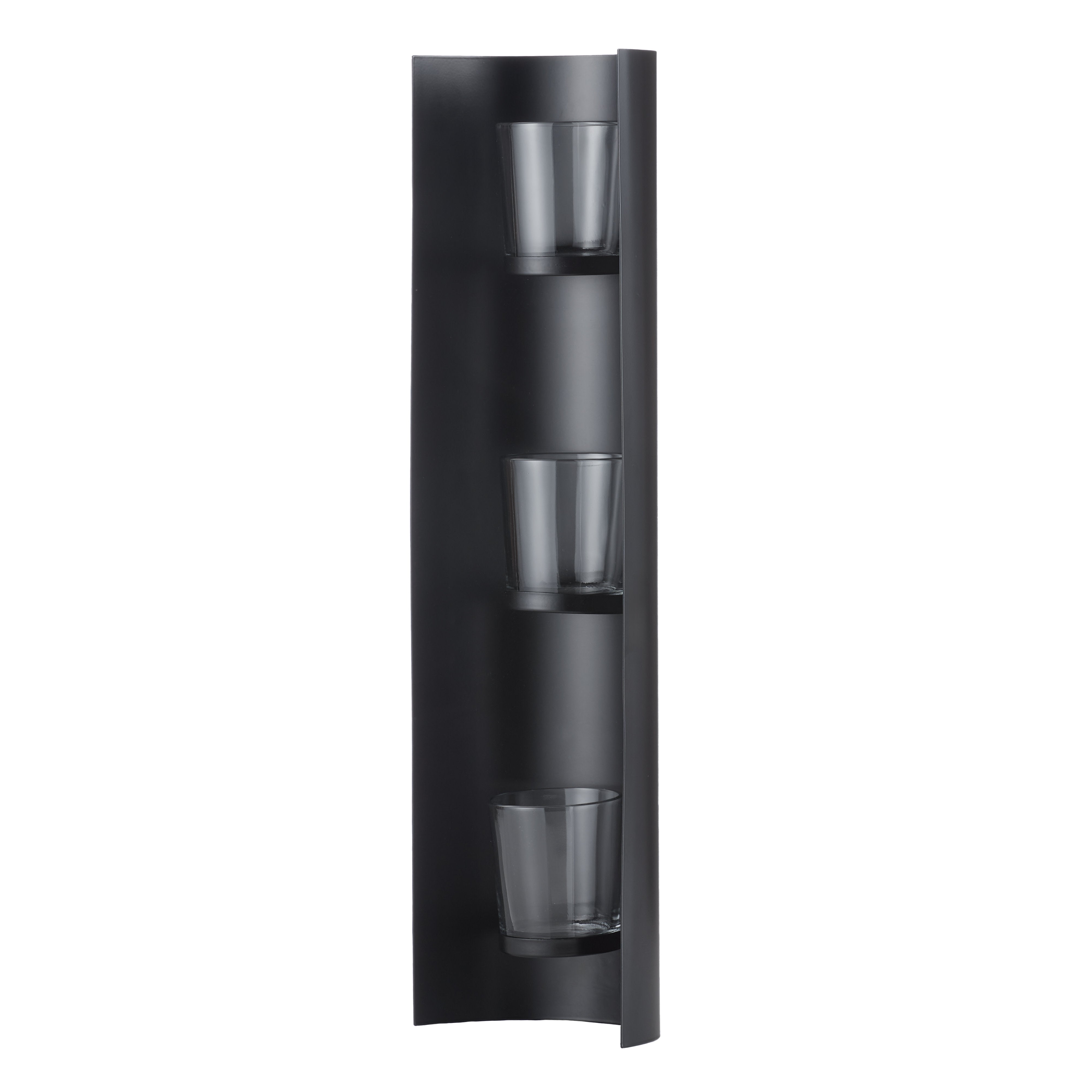 Amalfi Kos Tealight Wall Sconce Black