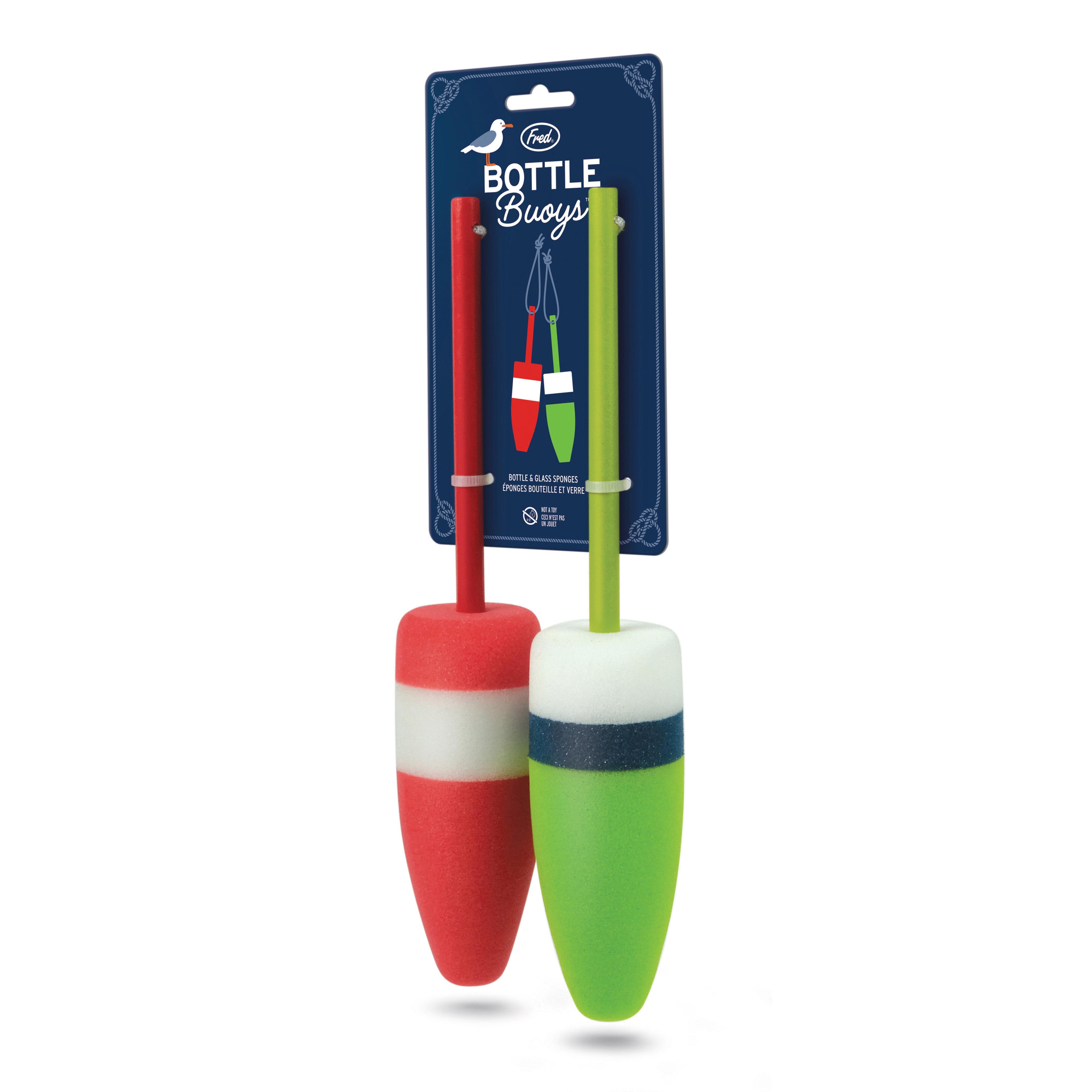 Fred Bottle Buoys Sponges 2 Piece Set Multi-Coloured