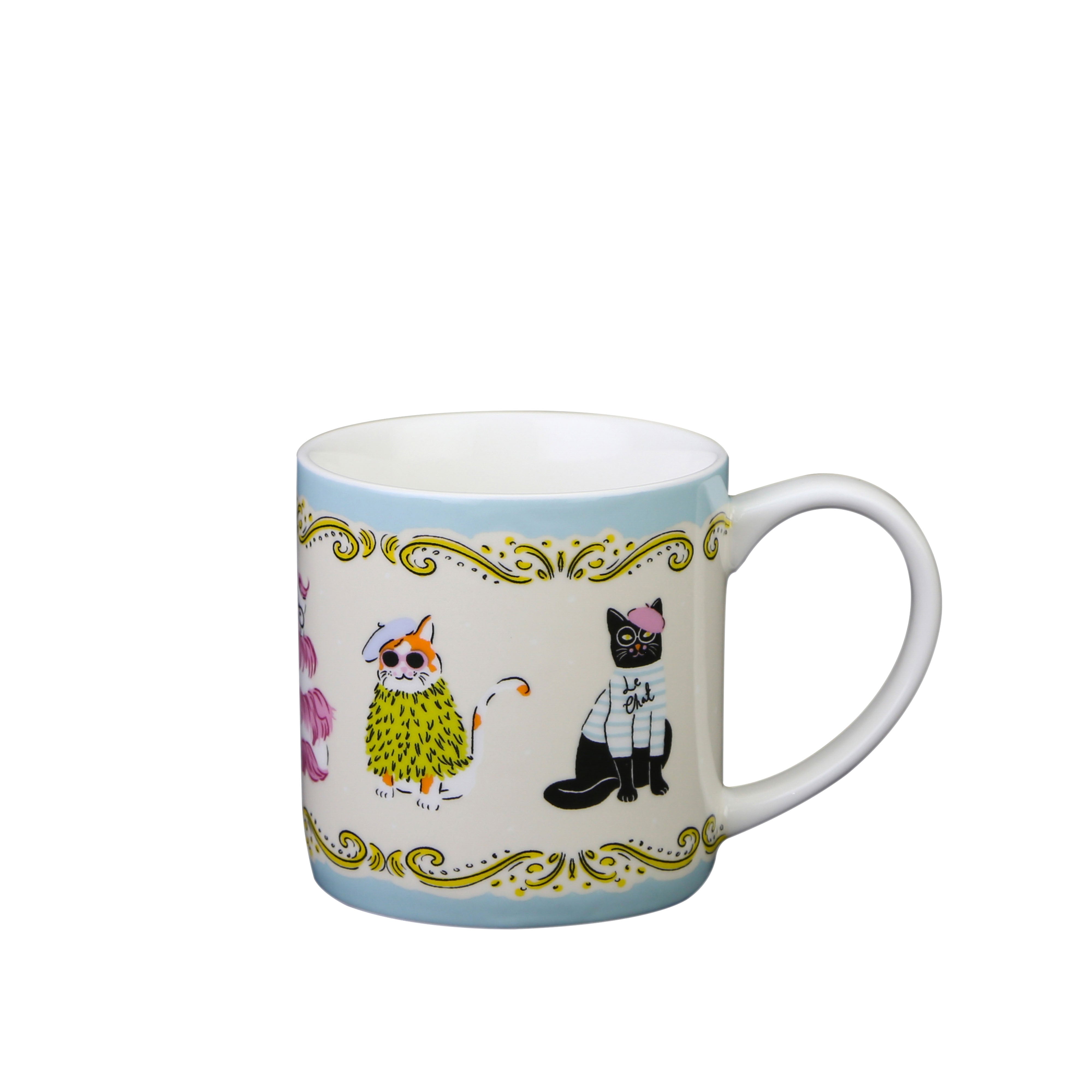 Ulster Weavers Cool Cats New Bone China Mug Multi-Coloured