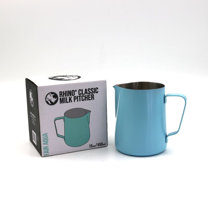 Rhino Classic Milk Pitcher 450ml (15oz) - Fair Aqua