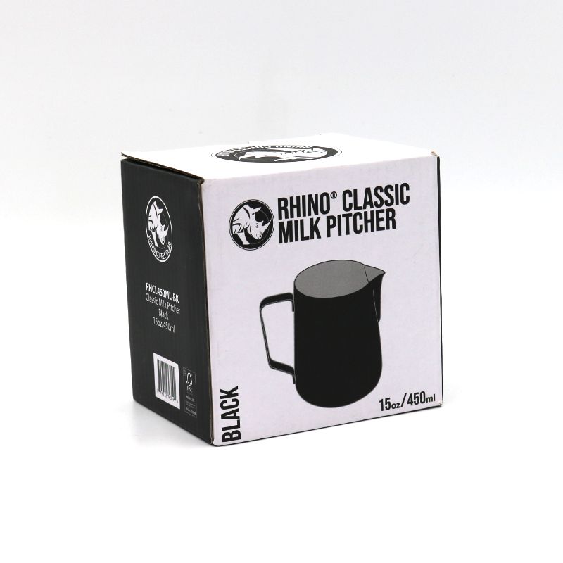 Rhino Classic Milk Pitcher 450ml (15oz) - Black