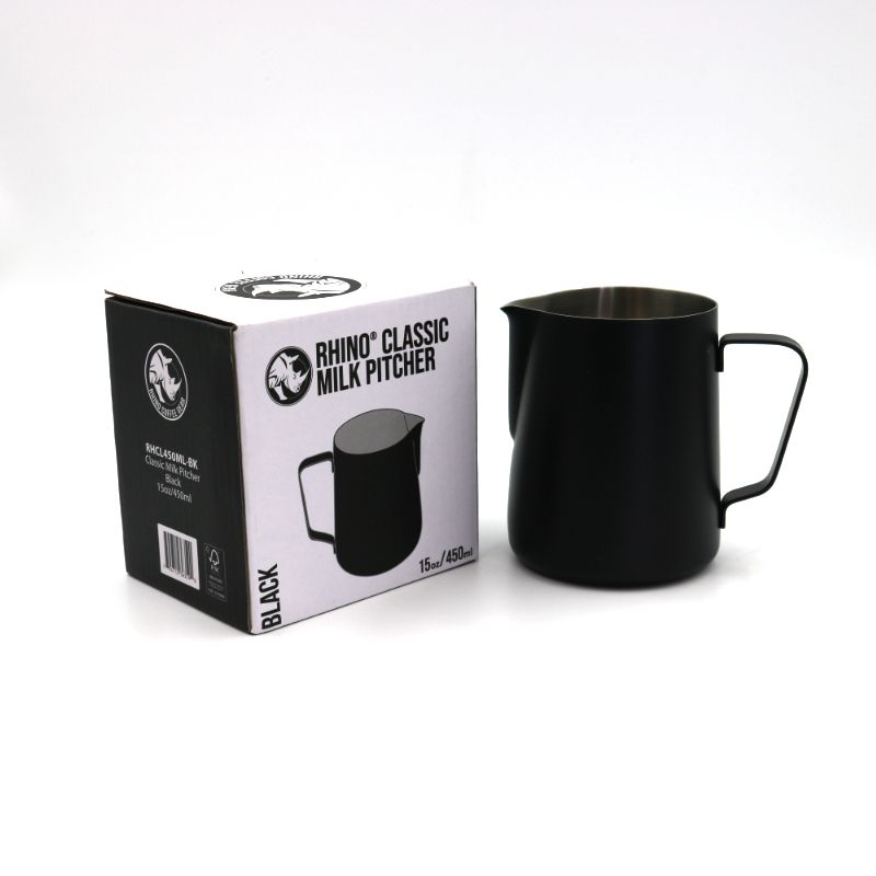 Rhino Classic Milk Pitcher 450ml (15oz) - Black