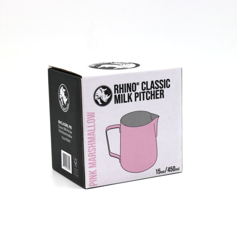 Rhino Classic Milk Pitcher 450ml (15oz) - Pink Marshmallow