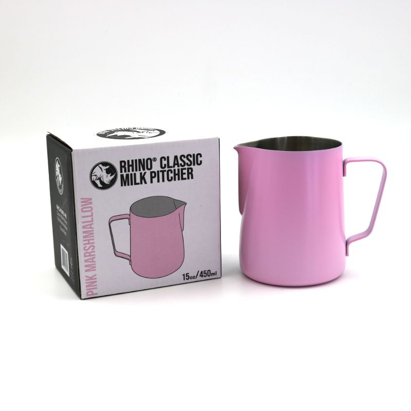 Rhino Classic Milk Pitcher 450ml (15oz) - Pink Marshmallow