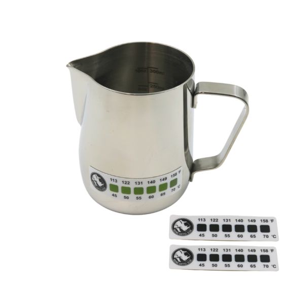 Rhino Pro Milk Pitcher and Double Accutemp Set - 12oz
