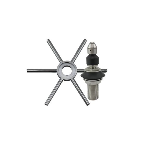 Rhino Pitcher Rinser Spinjet Spray Assembly & Actuator Star. NSF Certified