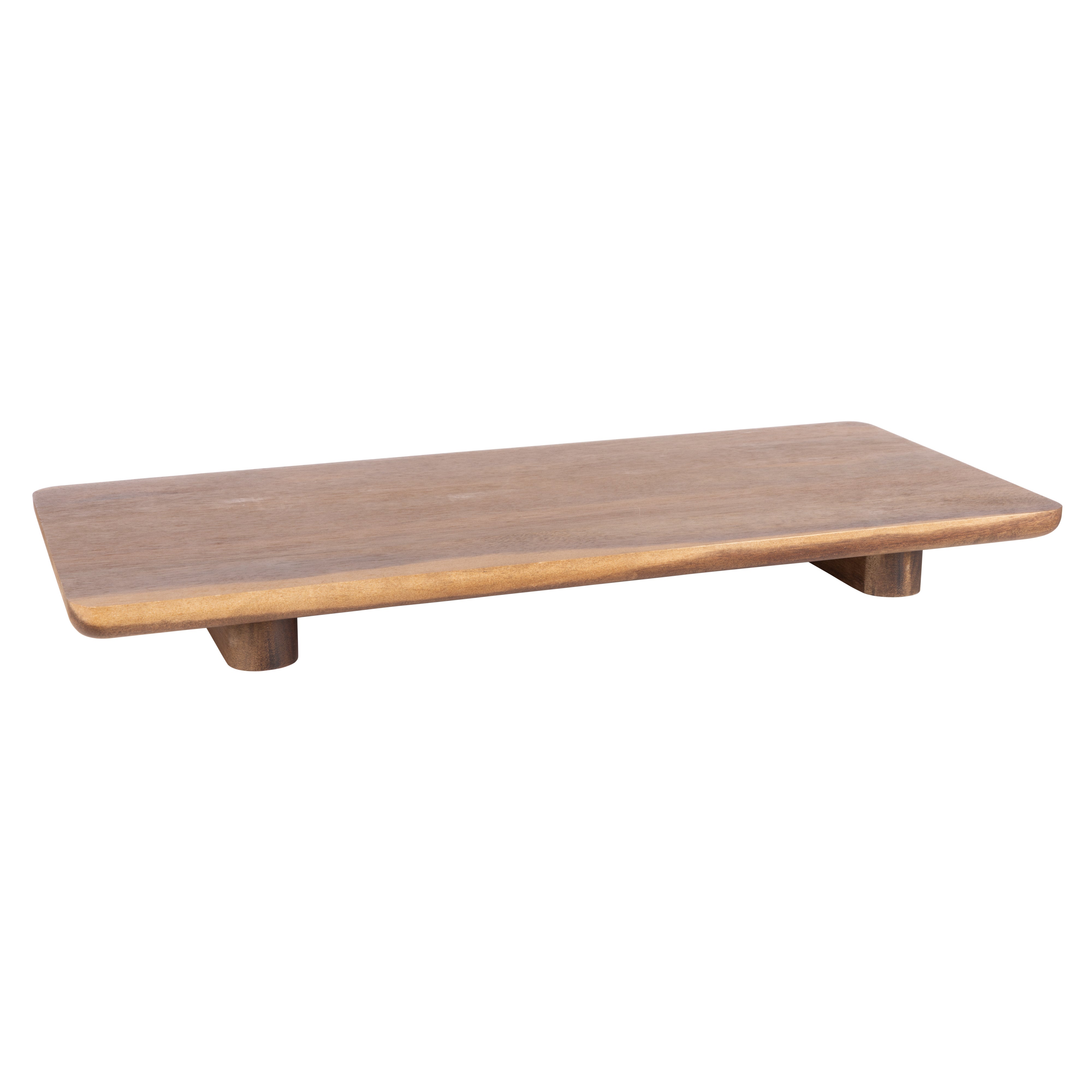 Davis & Waddell Theo Acacia Wood Raised Serving Platter 45cm Natural