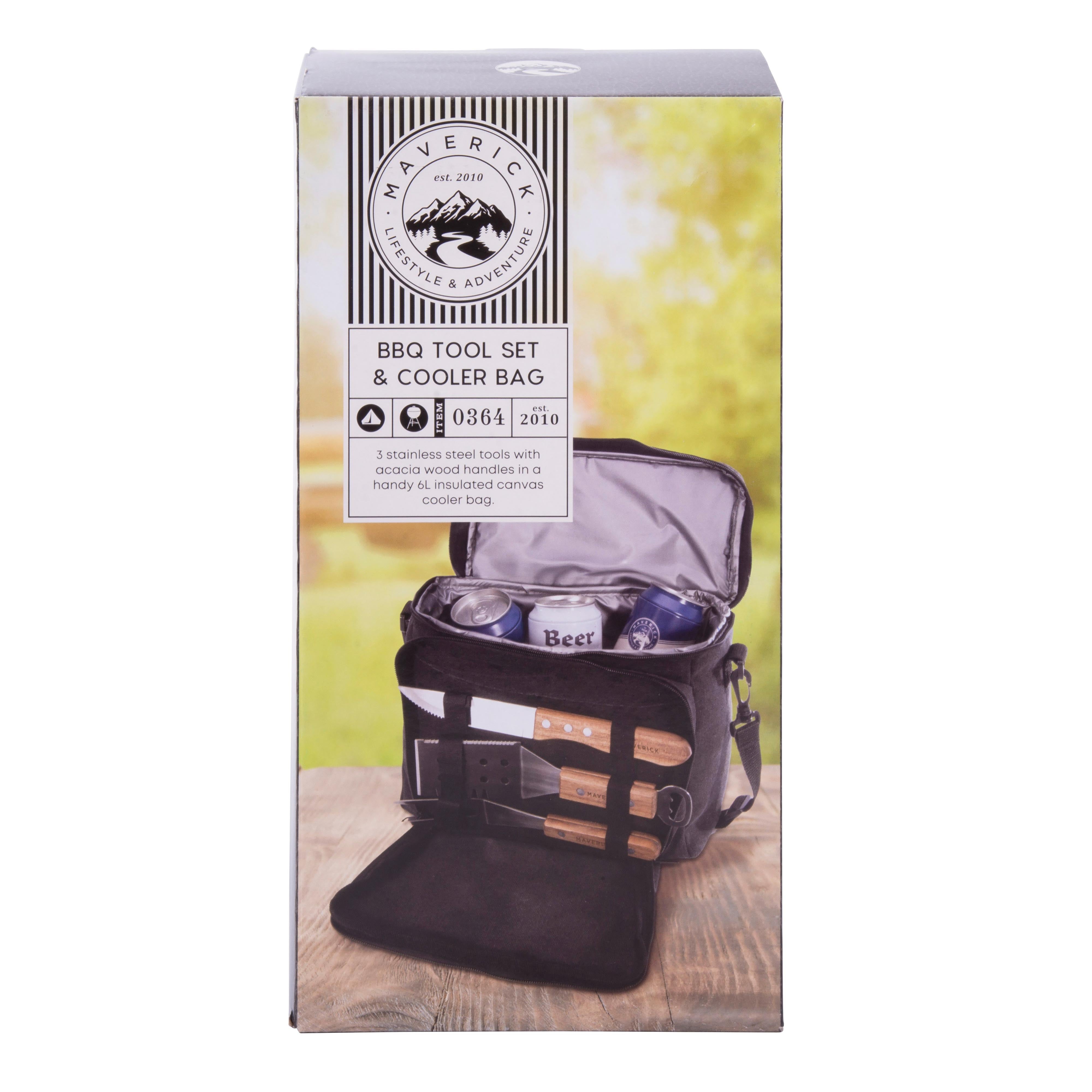 Maverick Insulated Cooler Bag with 3 Piece BBQ Tools