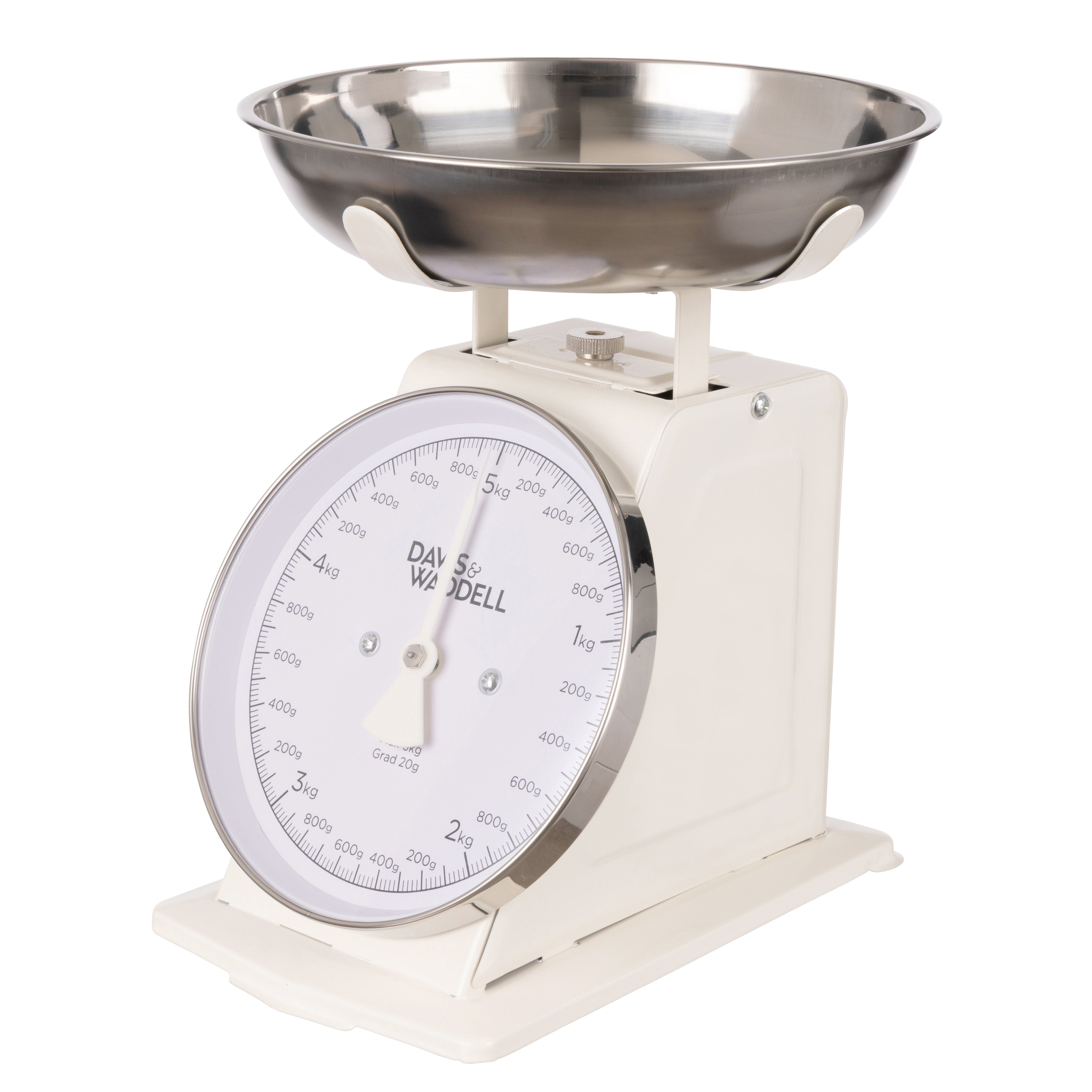 Davis & Waddell Newbury Mechanical Timer and Scale 2 Piece Set Cream