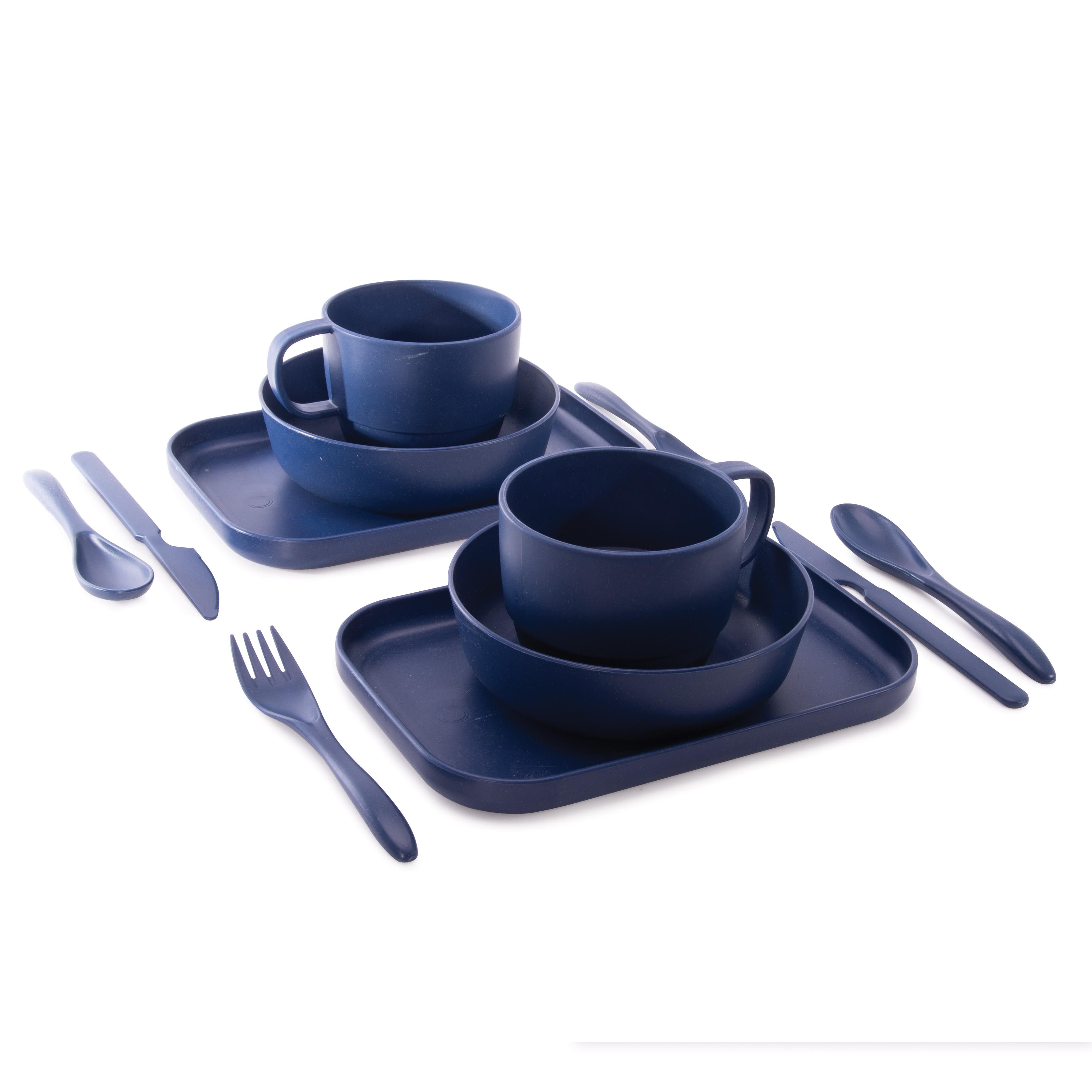 Maverick Wheat Straw Dinner for 2 Blue