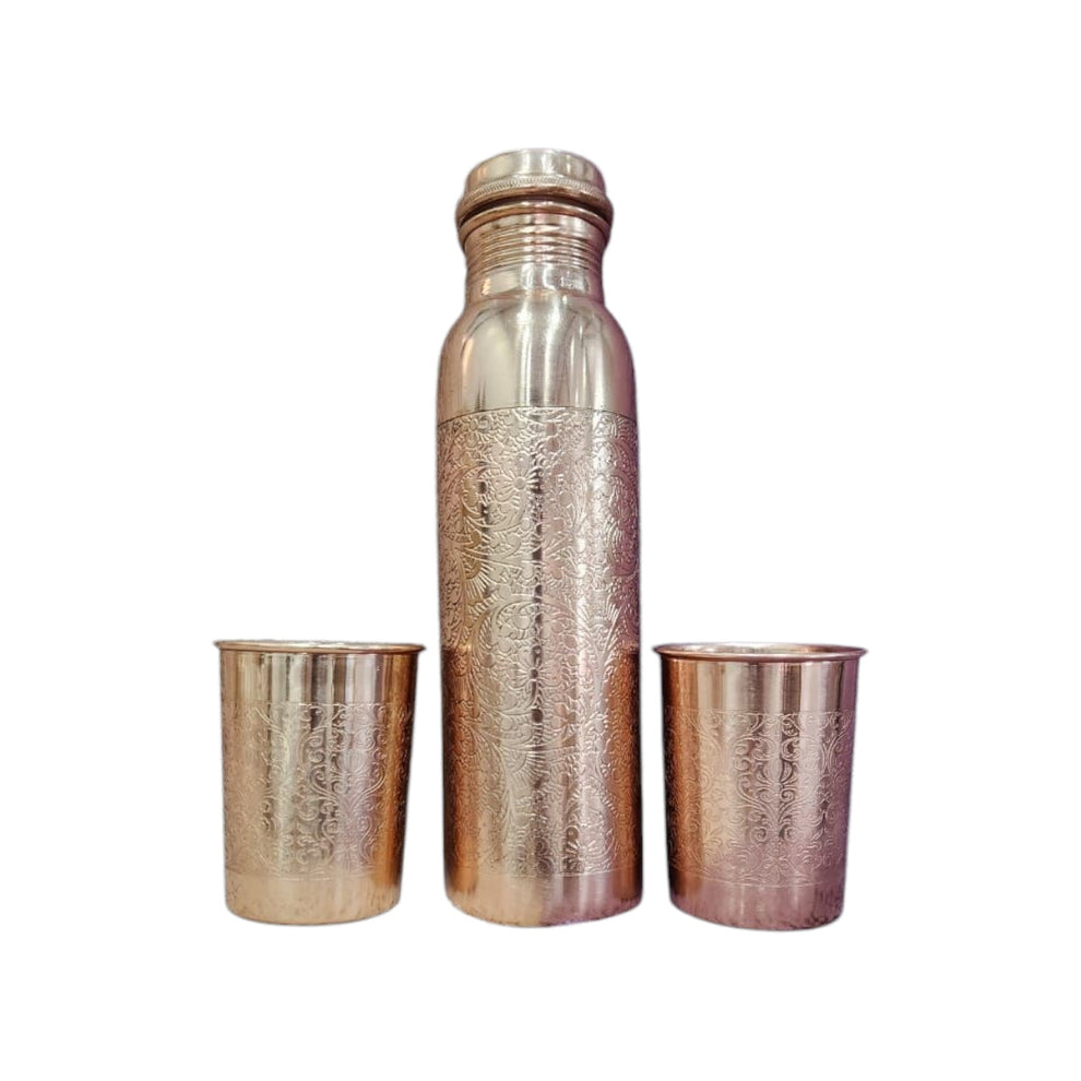 Zurit Eternal Glow Copper Bottle & Cup Set