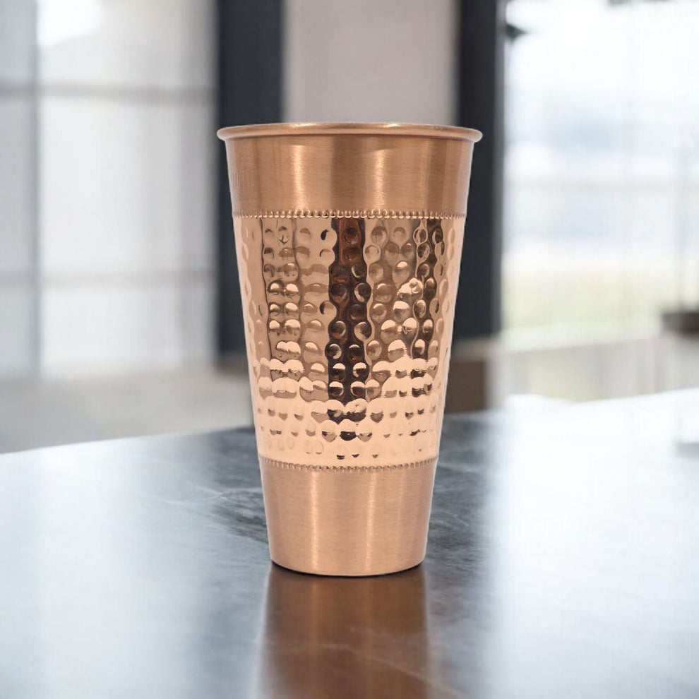 Zurit Heritage Hammered Premium Copper Cup - 450ml