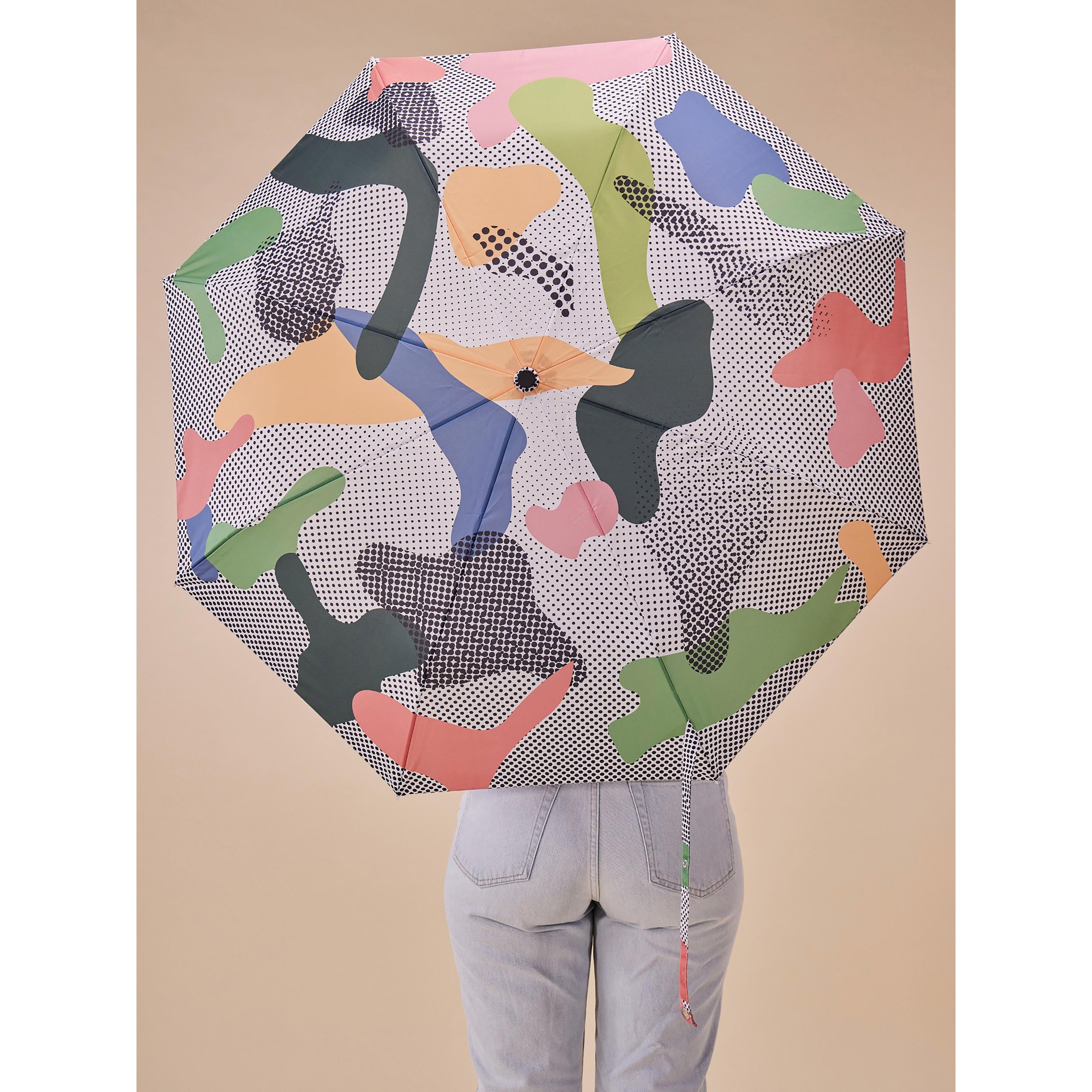 Original Duckhead Duck Umbrella Compact Dots Multi-Coloured