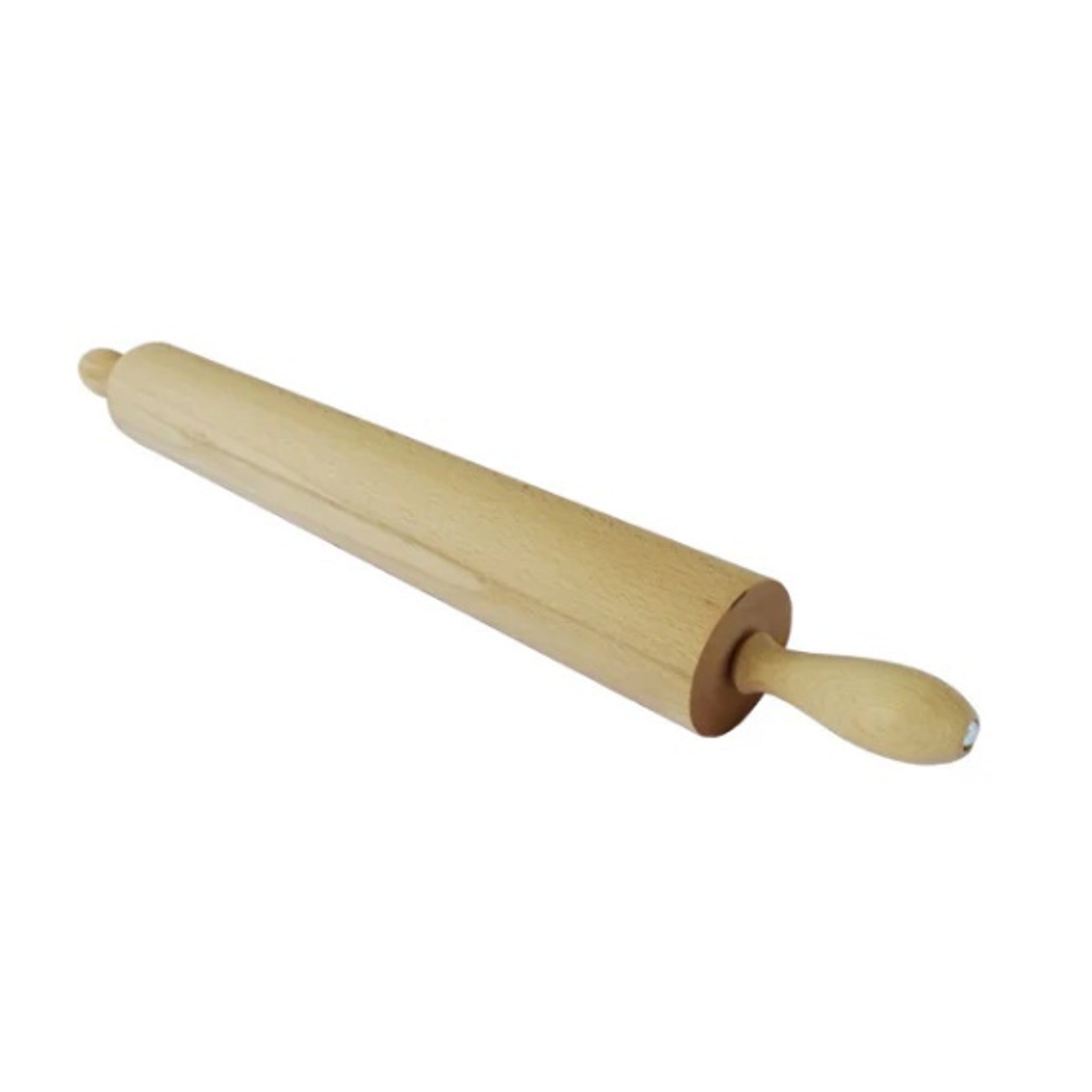 Caper Wooden Rolling Pin Free Spinning Handle 43cm