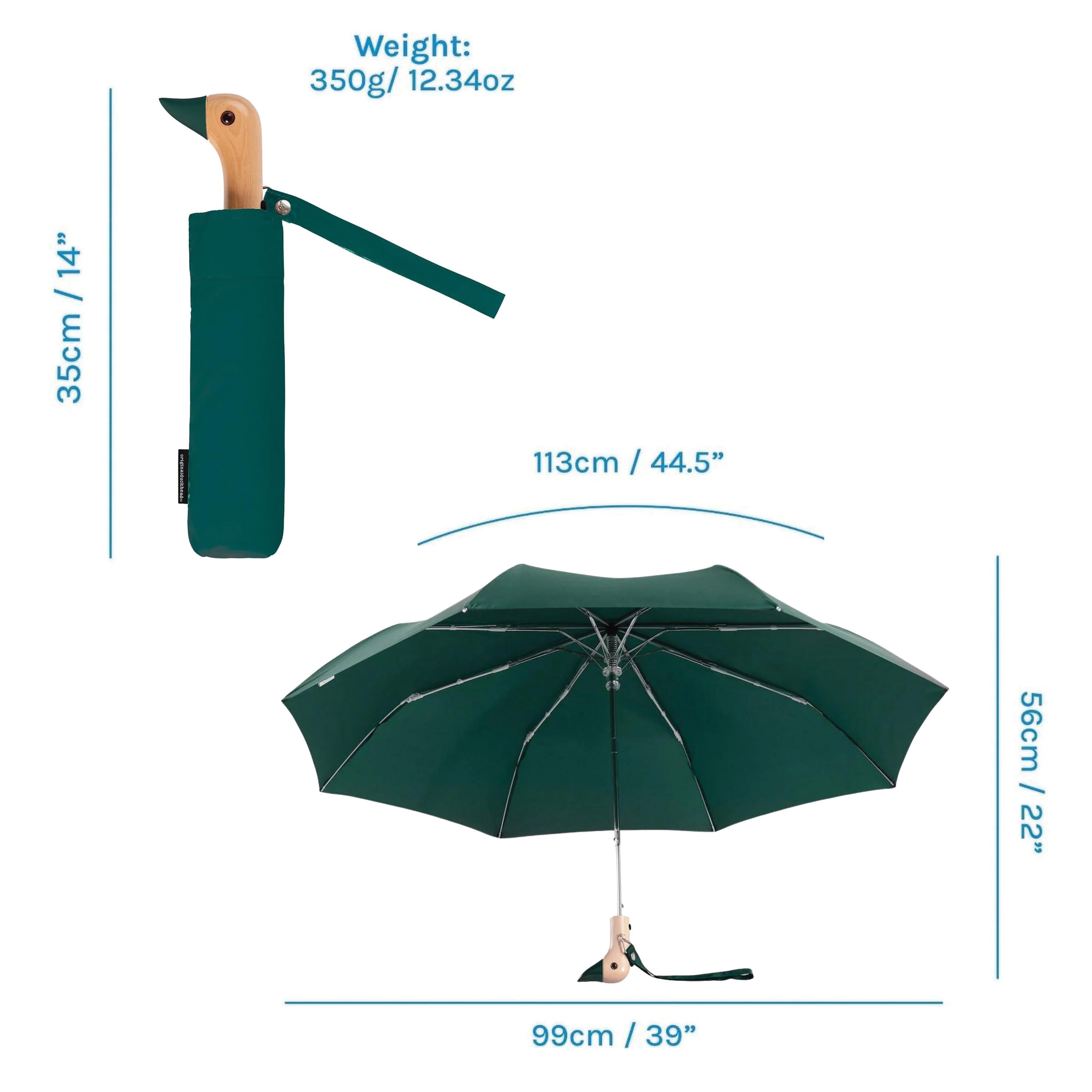 Original Duckhead Duck Umbrella Compact Forest Green