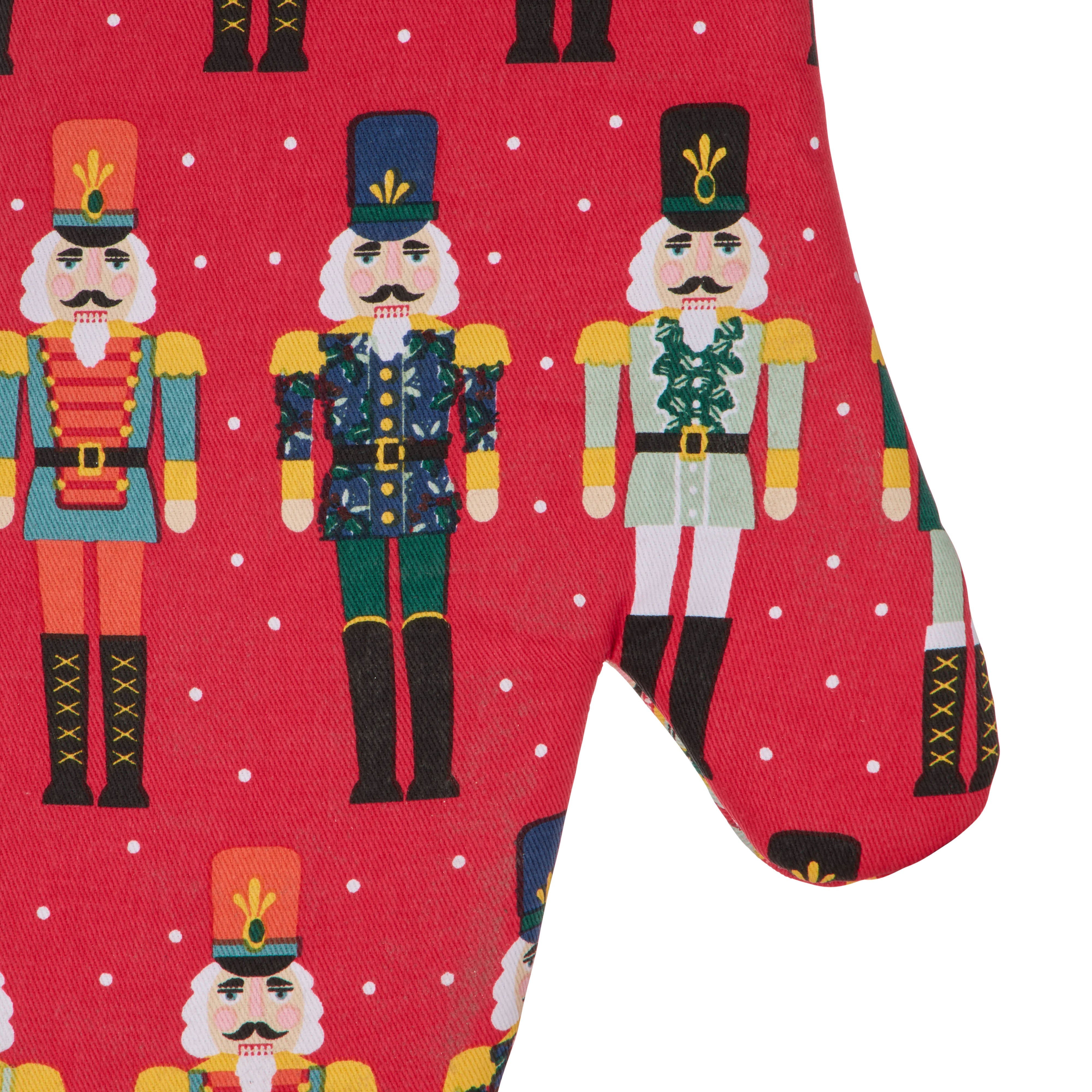 Ulster Weavers Nutcracker Gauntlet Oven Glove Red