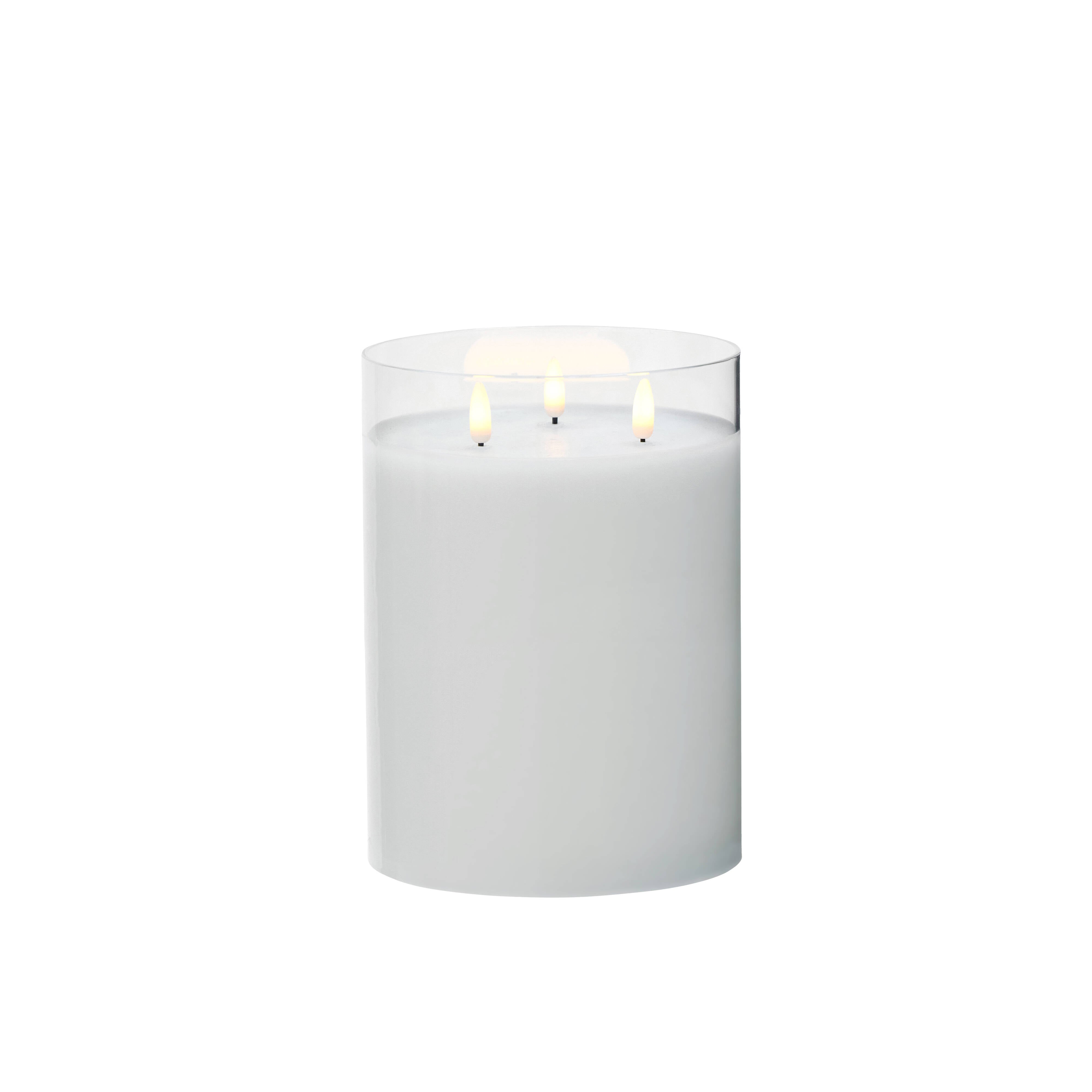 Rogue Glass Triflame Candle Clear 20cm