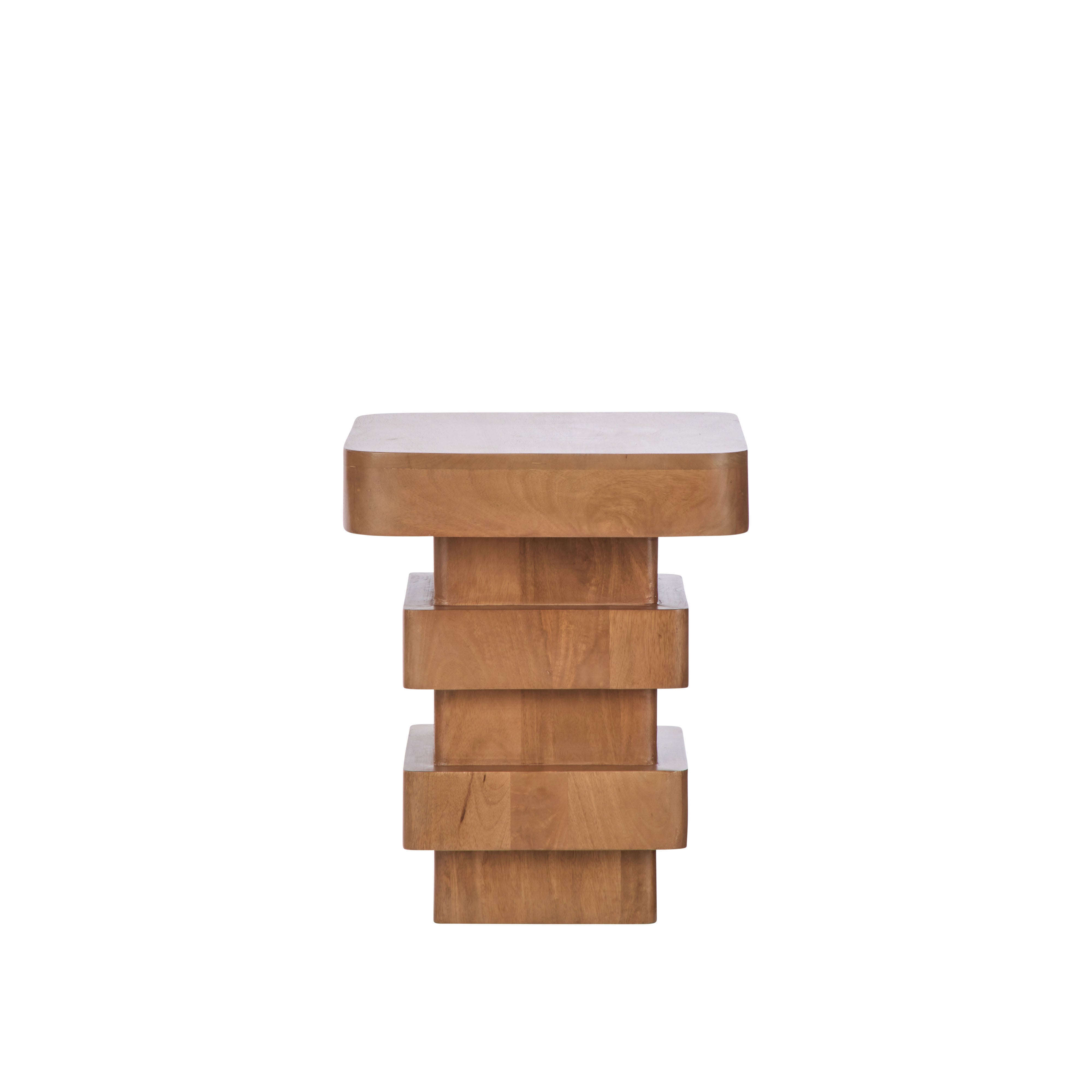 Grand Designs Juno Side Table Light Walnut