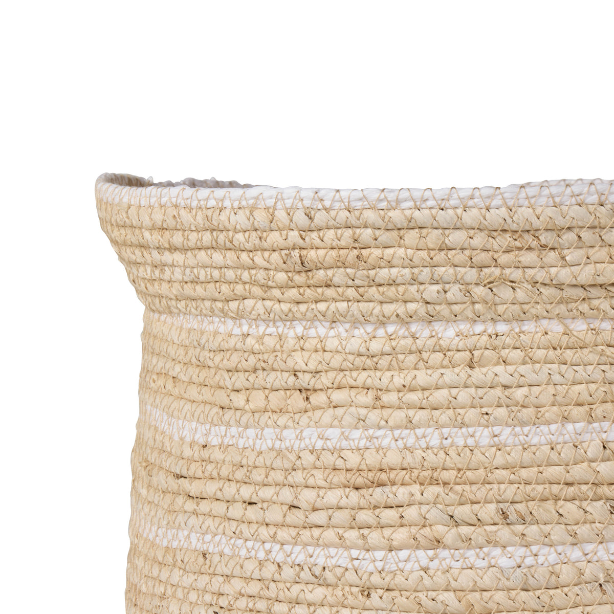 Amalfi Linear Baskets 2 Piece Set Natural & Green