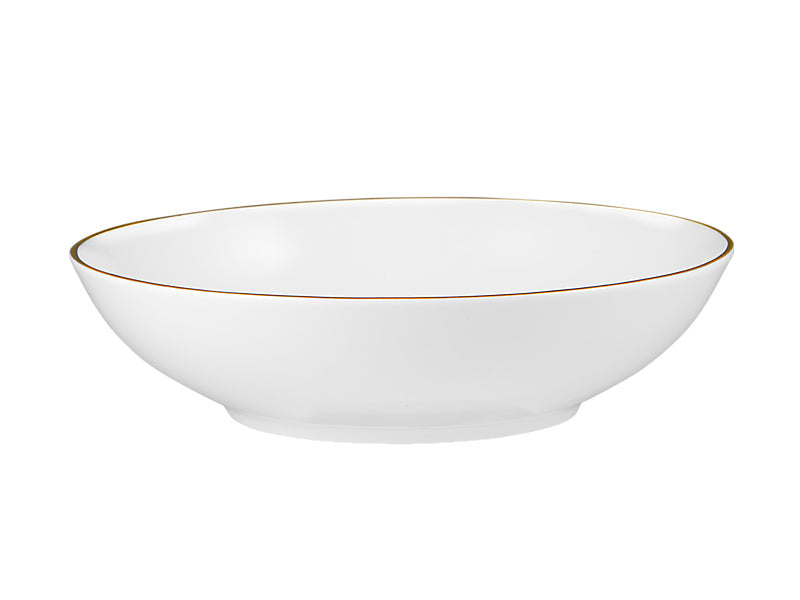 Maxwell & Williams White Gold Coupe Bowl Shallow 18.5 x 5cm
