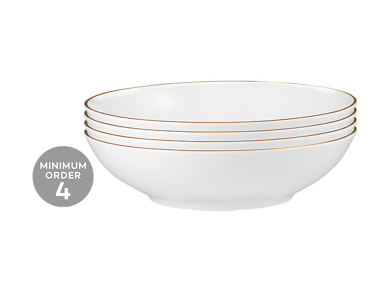 Maxwell & Williams White Gold Coupe Bowl Shallow 18.5 x 5cm