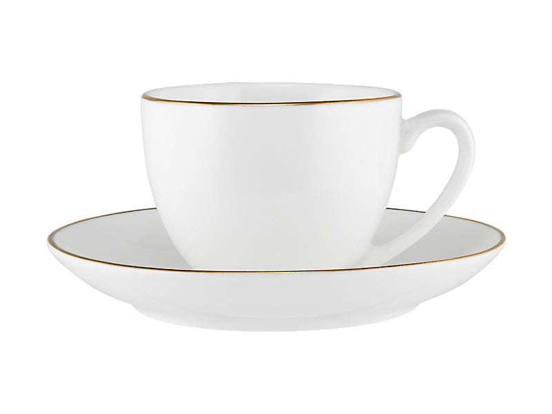 Maxwell & Williams White Gold Coupe Demi Cup & Saucer 90ml